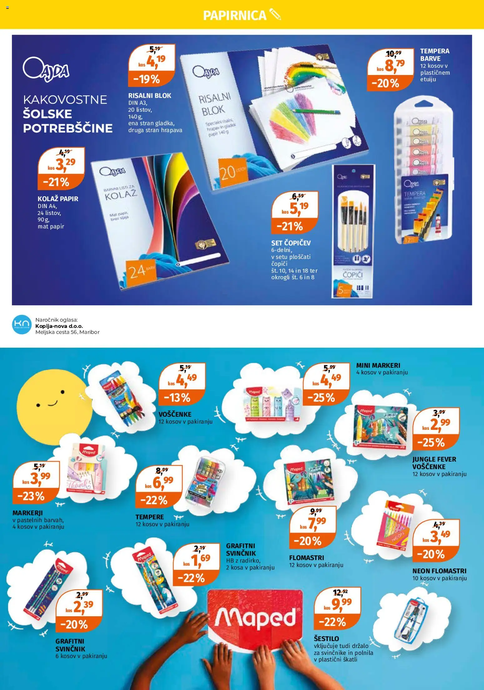 Novi Müller katalog ponudbe – veljaven od 20.07.2026 | Stran: 5 | Izdelki: Kos, Svinčnik, Blok