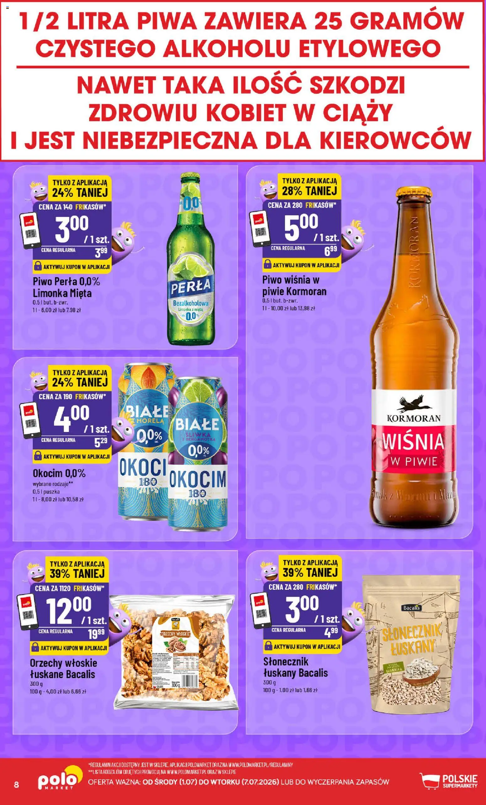 POLOmarket gazetka - Frikasowe Hity od 01.07.2026 | Strona: 8 | Produkty: Limonka, Orzechy włoskie, Mięta, Orzechy