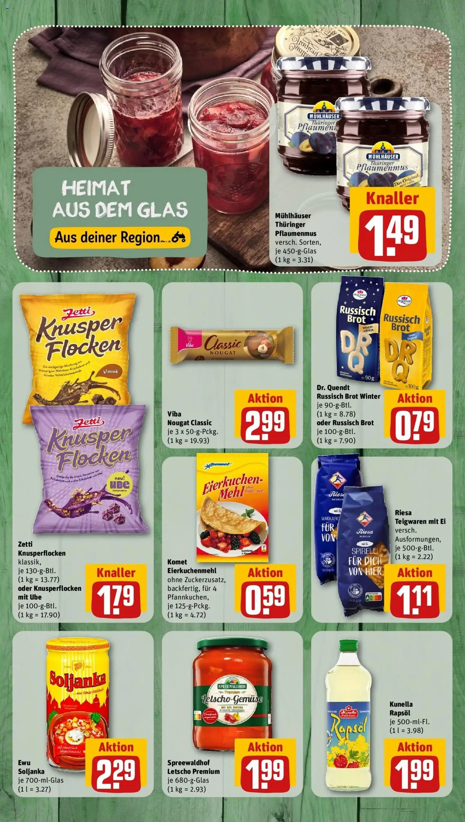 REWE Prospekt ab 12.10.2026 zum Blättern » Angebote | Seite: 11 | Produkte: Pflaumen, Schokolade, Rapsöl, Flocken