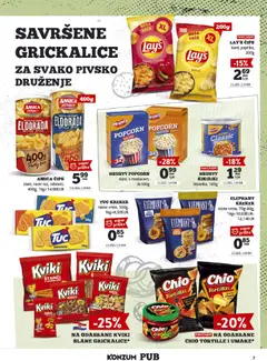 Konzum Pub letak - Pregled kataloga iz trgovine Konzum, vrijedi od 14.09.2026 | Stranica: 7 | Proizvodi: Chips, Kikiriki, Štapići, Pereci