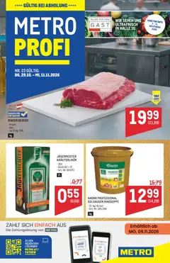 Metro angebote Profi ab 29.10.2026 gültig