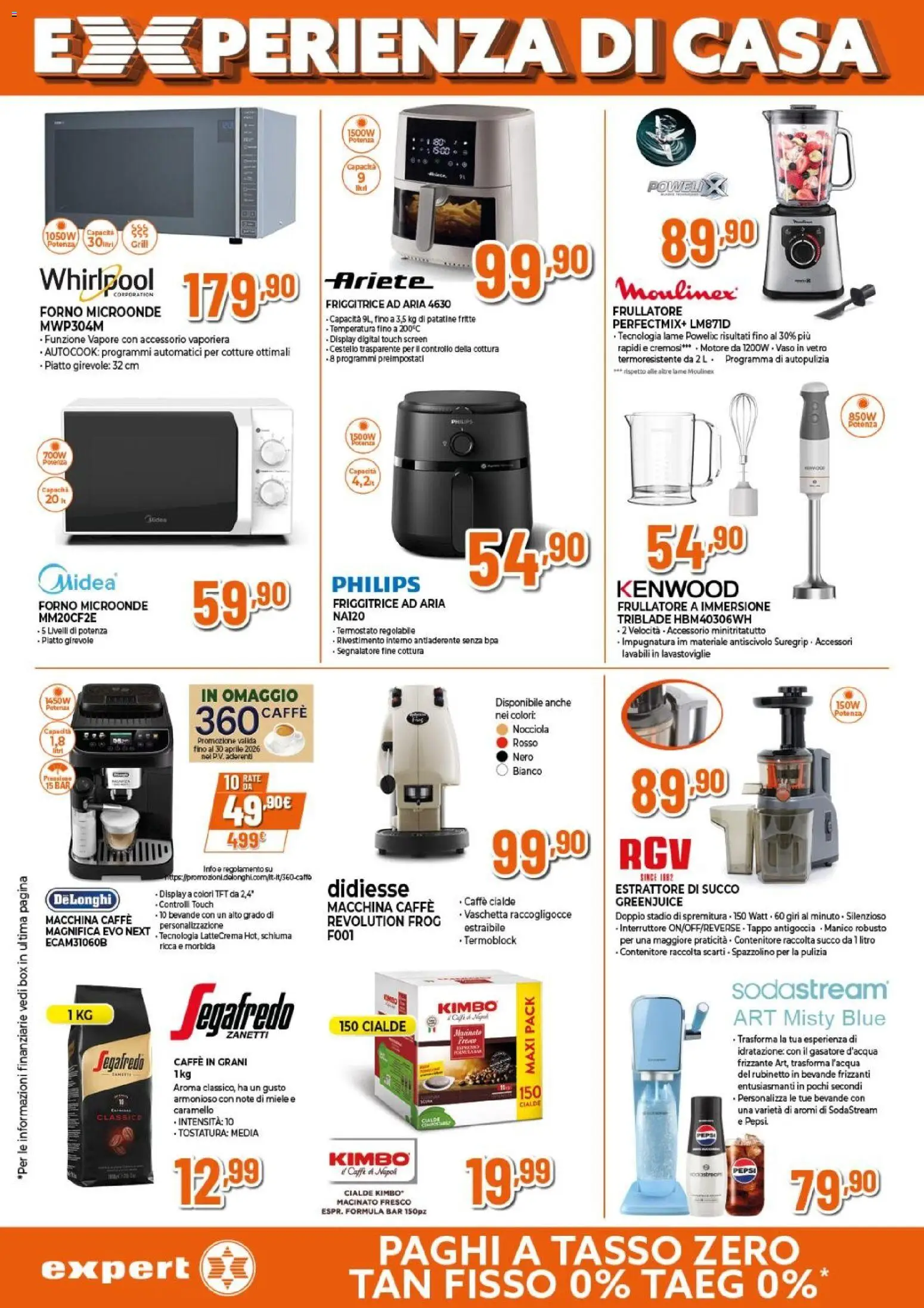 Volantino Expert del 09.04.2026 | Pagina: 18 | Prodotti: Lavastoviglie, Miele, Friggitrice, Vaso