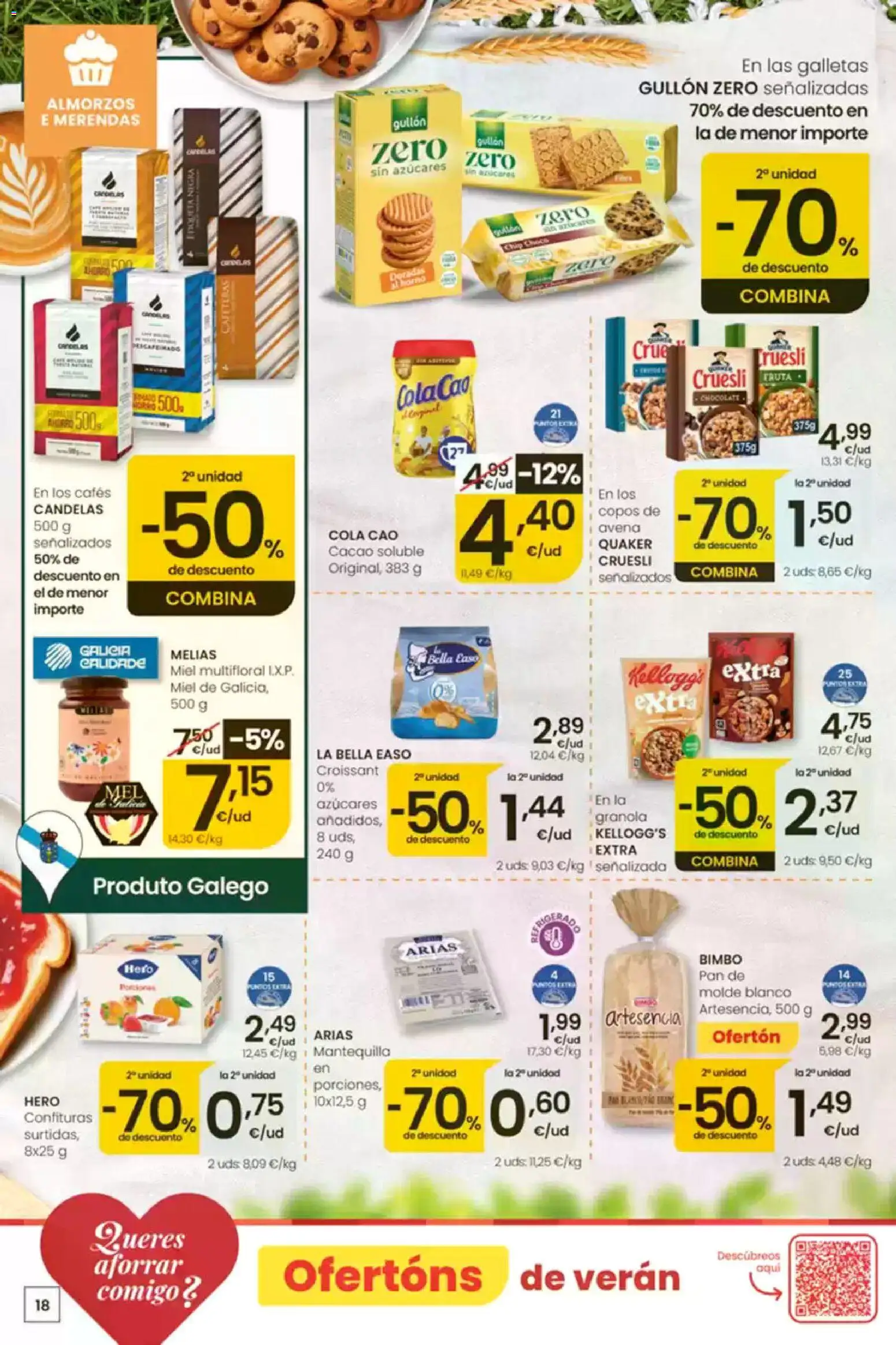 Eroski É bo que sexa de aquí │ válido desde el 30/07/2026 | Página: 18 | Productos: Chocolate, Galletas, Pan de molde, Φρυγανιές σικάλεως