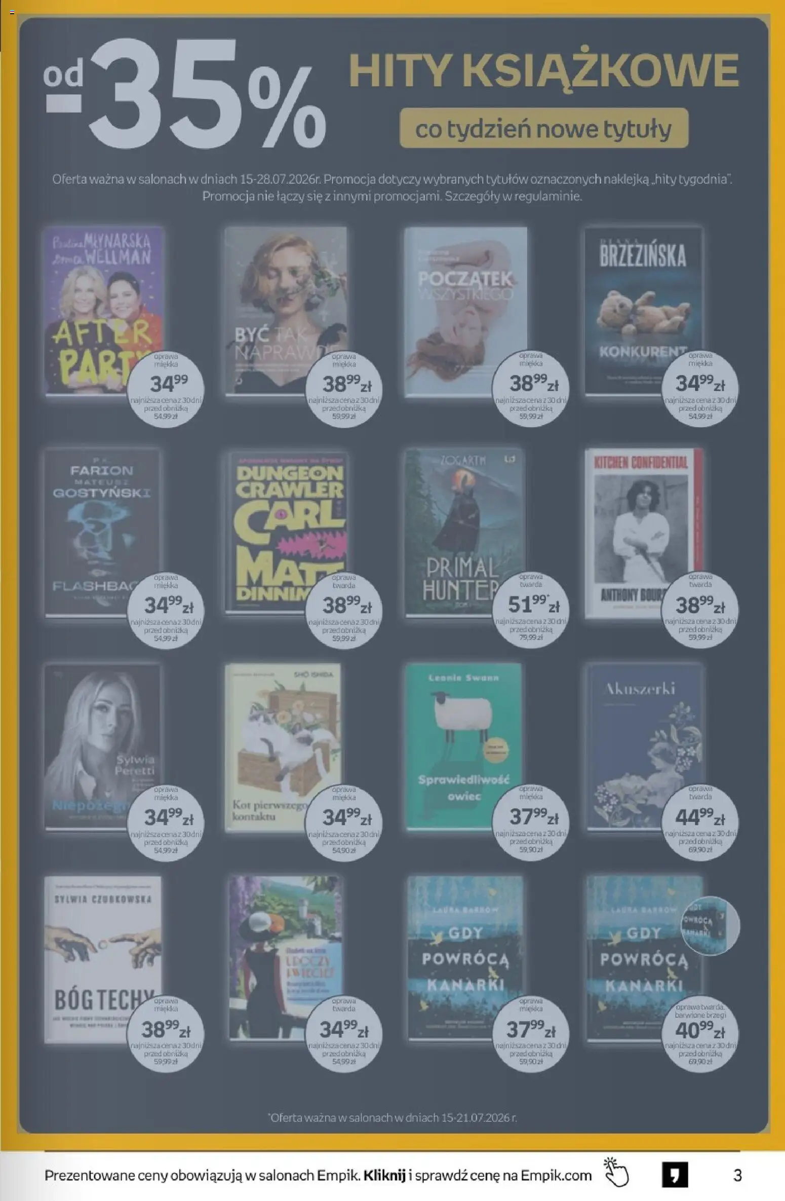 Empik promocje - Tom kultury Książki od 15.07.2026 | Strona: 3