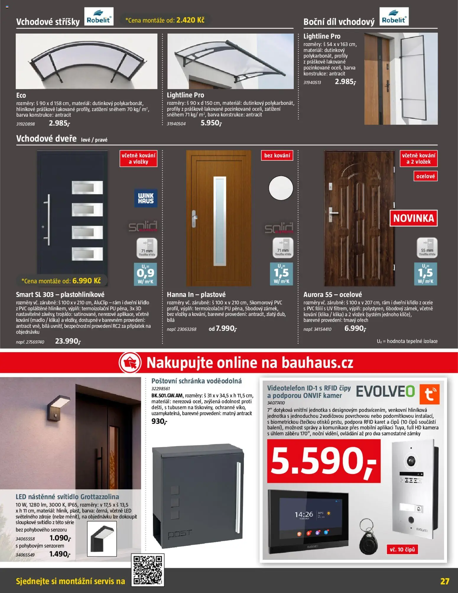Bauhaus leták od 29.05.2026 | Strana: 27 | Produkty: Vložky, Poštovní schránka, Kamera, Madlo