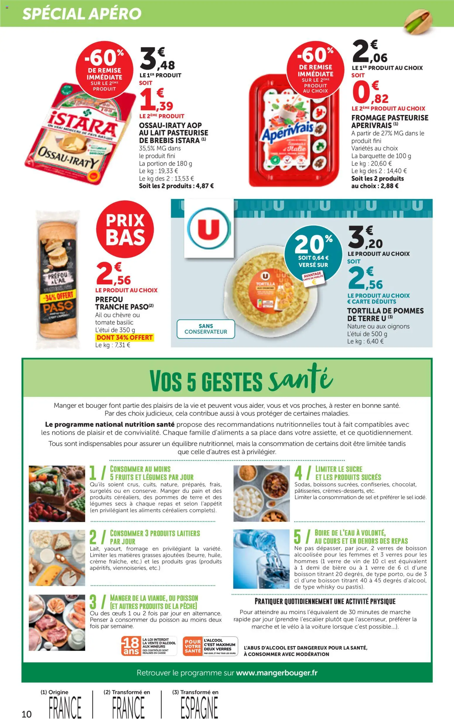 {H1} | Page: 10 | Produits: Boissons, Lait, Pain, Aliments