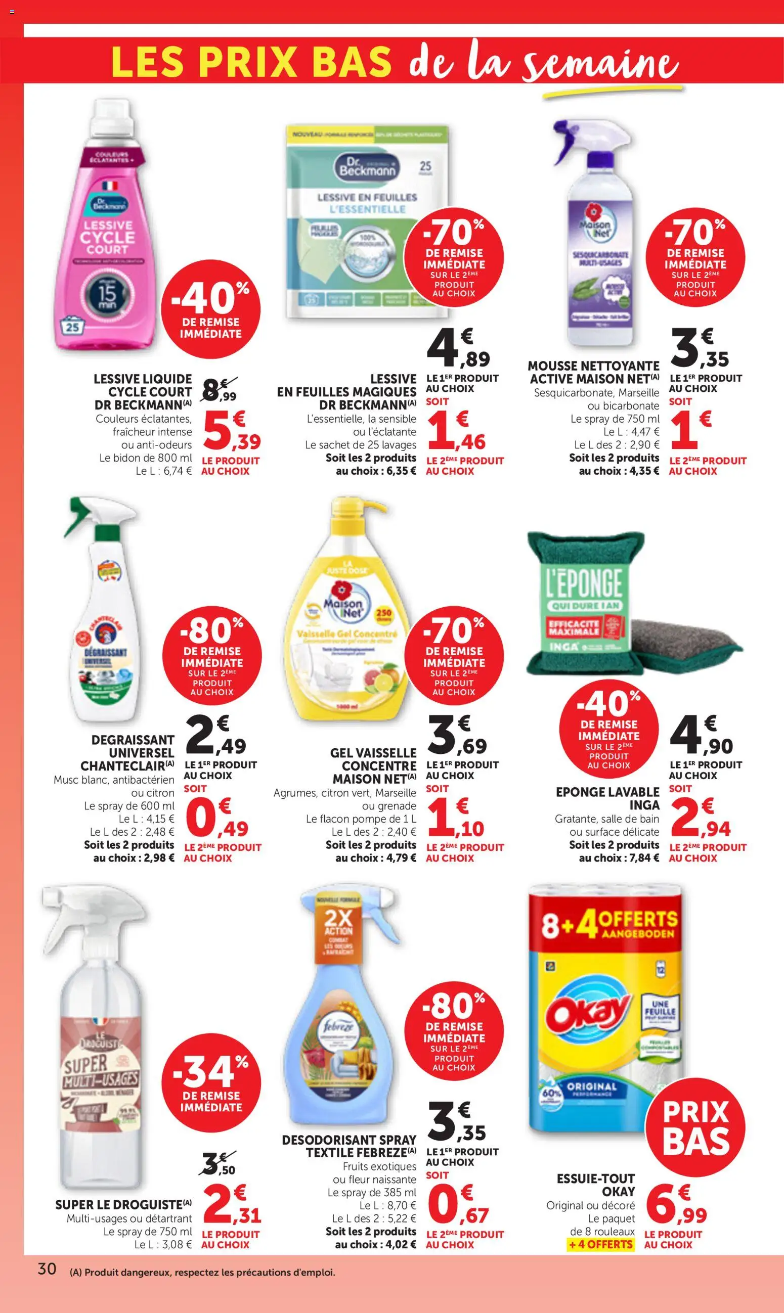 {H1} | Page: 30 | Produits: Eponge, Mousse, Désodorisant, Lessive