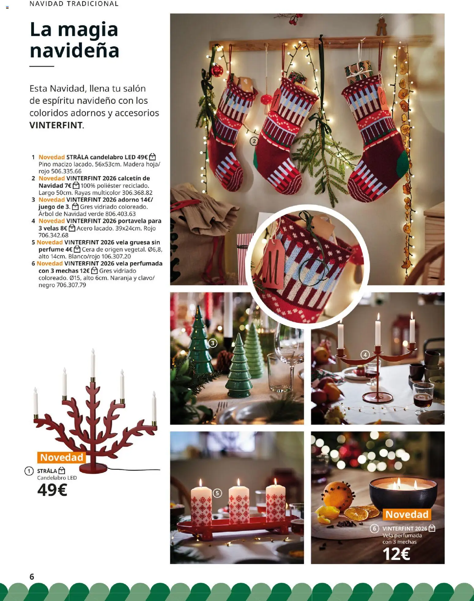 IKEA - Brochure de Navidad │ válido desde el 06/10/2026 | Página: 6 | Productos: Perfume, Candelabro, Salón, Vela