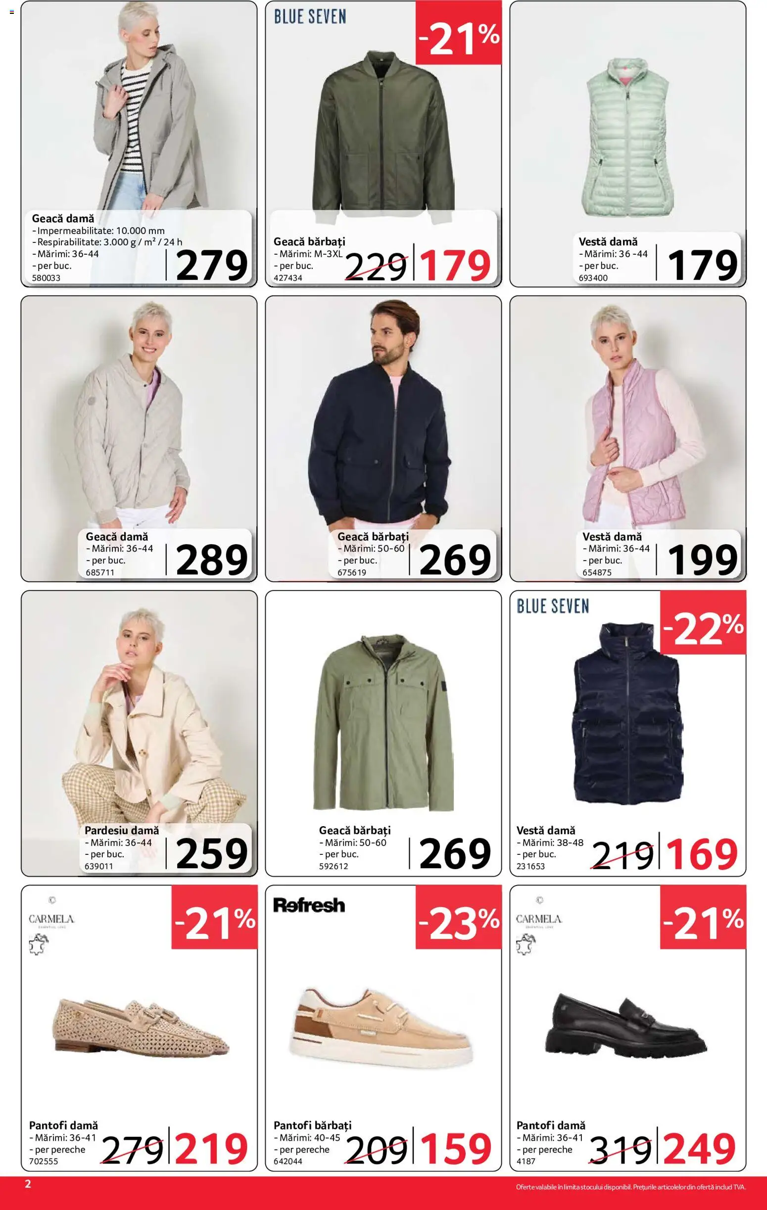 Noul catalog Selgros – valabil de la 21.08.2026 | Pagină: 2 | Produse: Pantofi, Vestă, Geacă