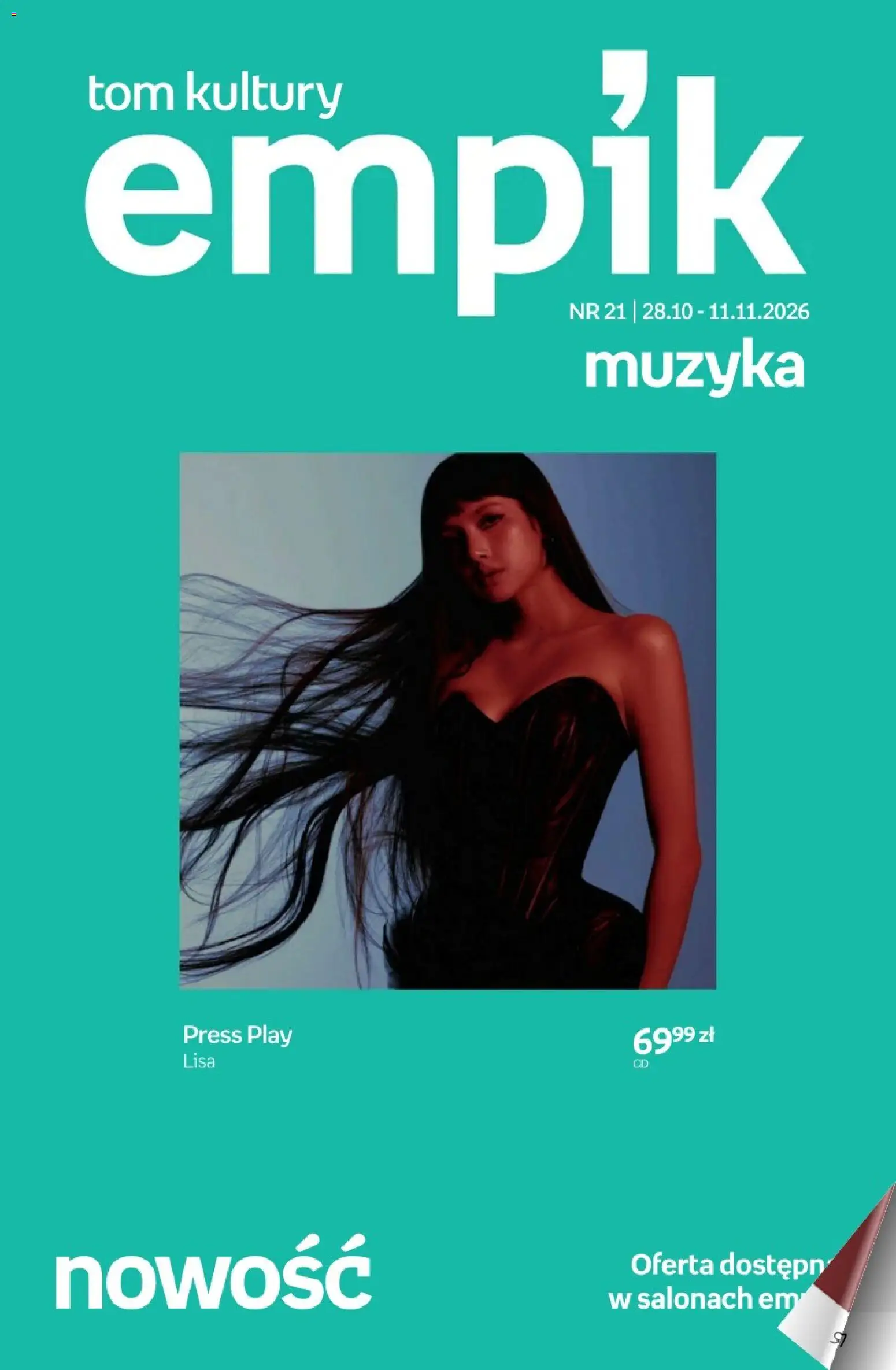 Empik promocje - Tom kultury Muzyka od 28.10.2026 | Strona: 1