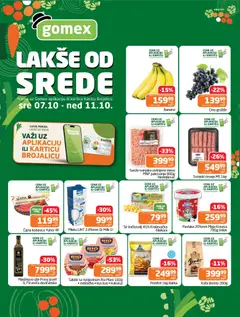 Gomex katalog - pregled Gomex kataloga - važi od 07.10.2026