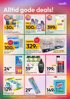 Forhåndsvisning av Gigaboks kundeavis gyldig fra 14/09/2026 | Side: 2 | Produkter: Tannbørste, Håndsåpe, Skuresvamper, Plumbo