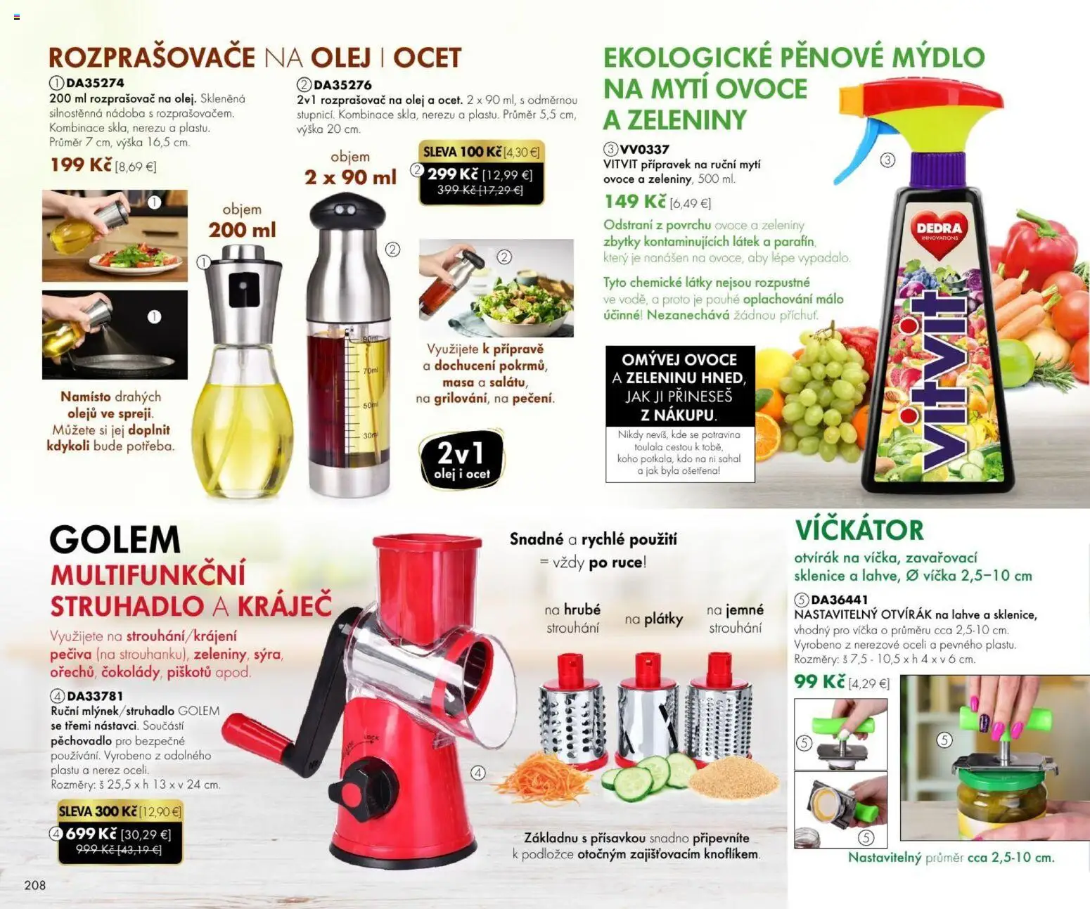 Nové Dedra akcie – leták je platný od 01.08.2026 | Strana: 108 | Produkty: Strúhadlo, Olej, Mydlo