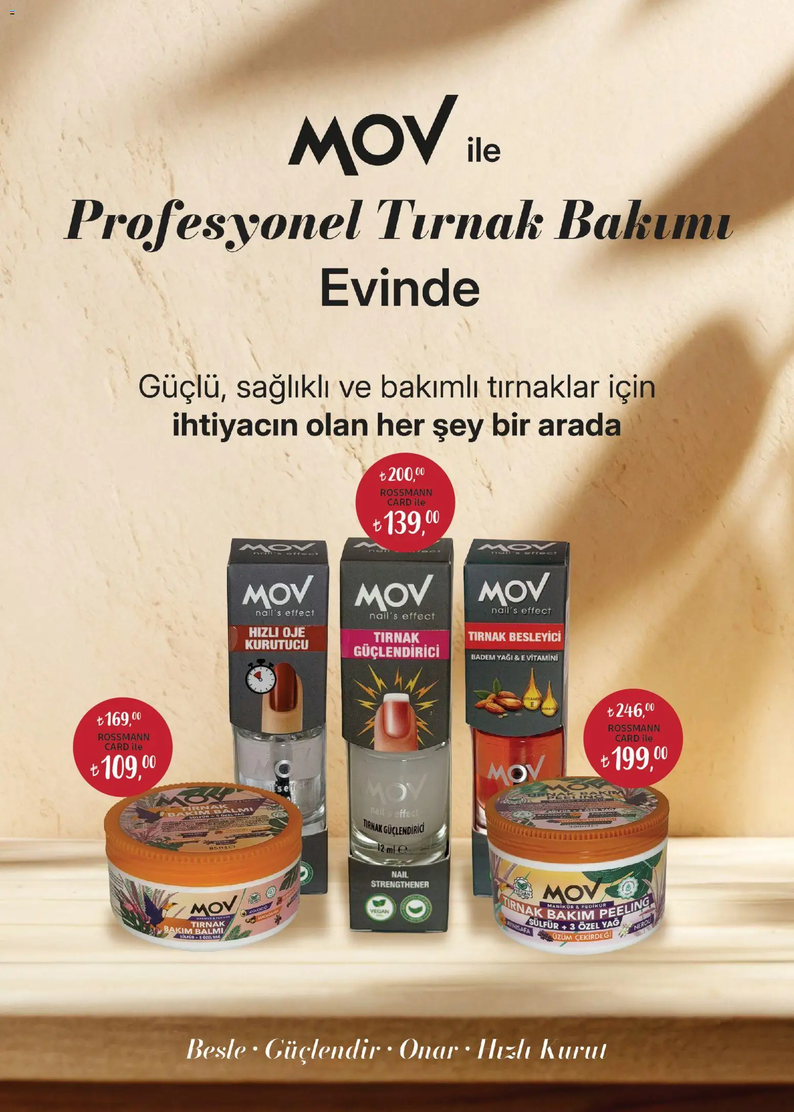 Rossmann İndirim - 30.04.2026 tarihinden itibaren geçerlidir | Sayfa: 17 | Ürünler: Oje, Yağ, Üzüm, Kurutucu