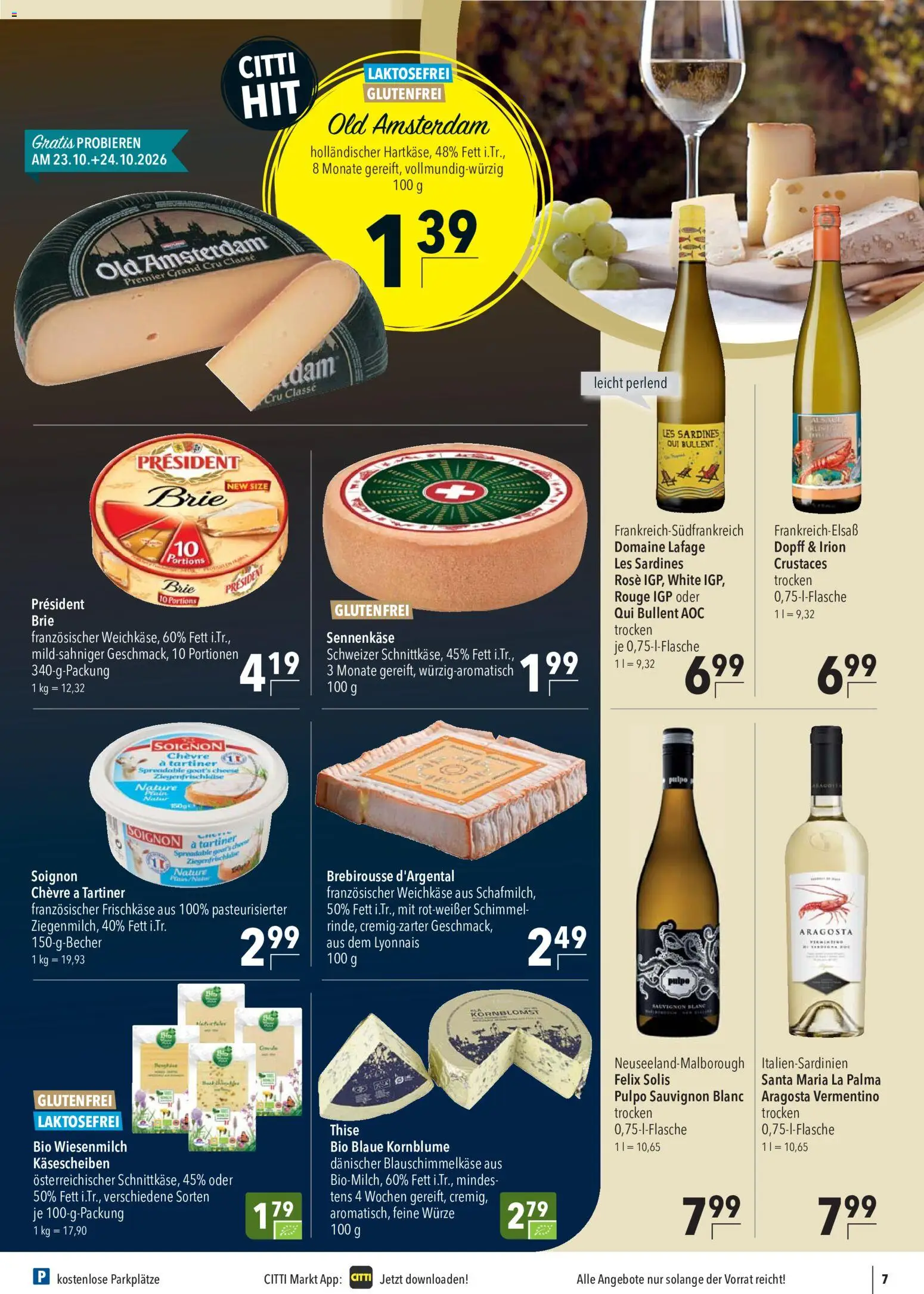 CITTI Markt Prospekt – gültig ab 21.10.2026 | Seite: 7 | Produkte: Rouge, Chips, Frischkase