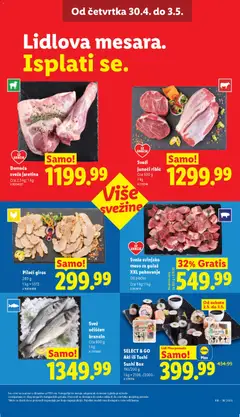 Lidl katalog - pregled Lidl kataloga - važi od 30.04.2026 | Strana: 17 | Proizvode: Svinjsko meso, Brancin, Pakovanje, Meso za gulaš
