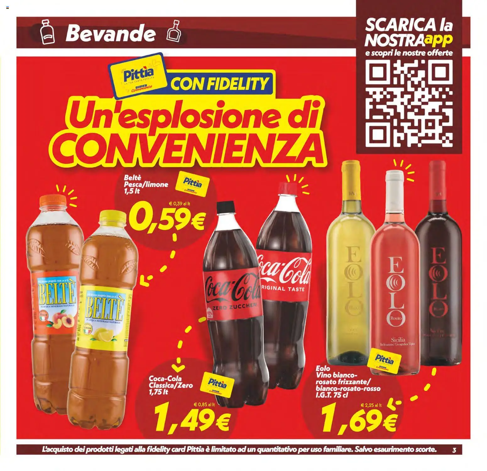 Volantino SuperConveniente del 19/06/2026 | Pagina: 3 | Prodotti: Vino, Pesca, Vino bianco