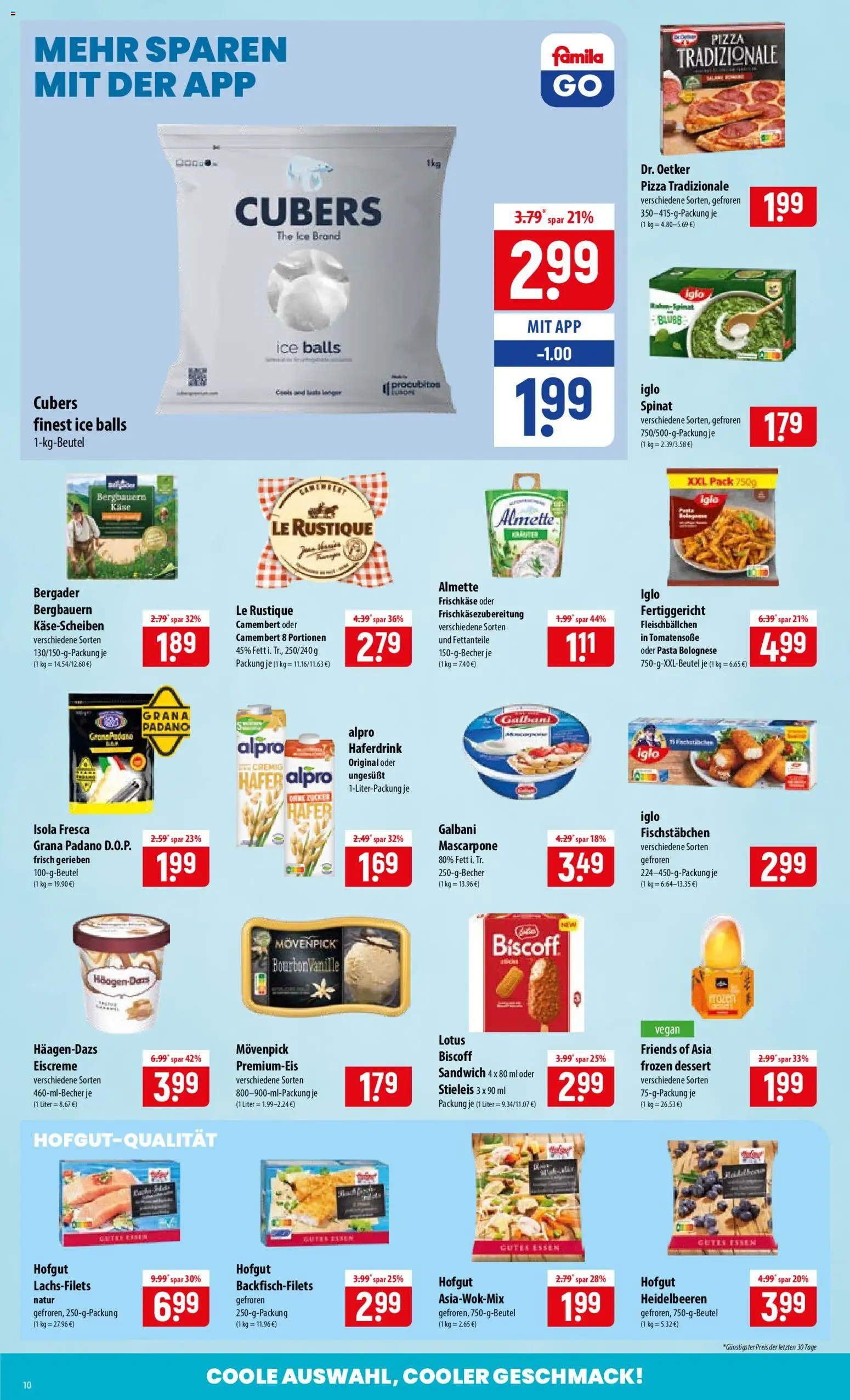 Famila Prospekt – gültig ab 29.06.2026 | Seite: 10 | Produkte: Almette, Haferdrink, Pizza, Frischkase