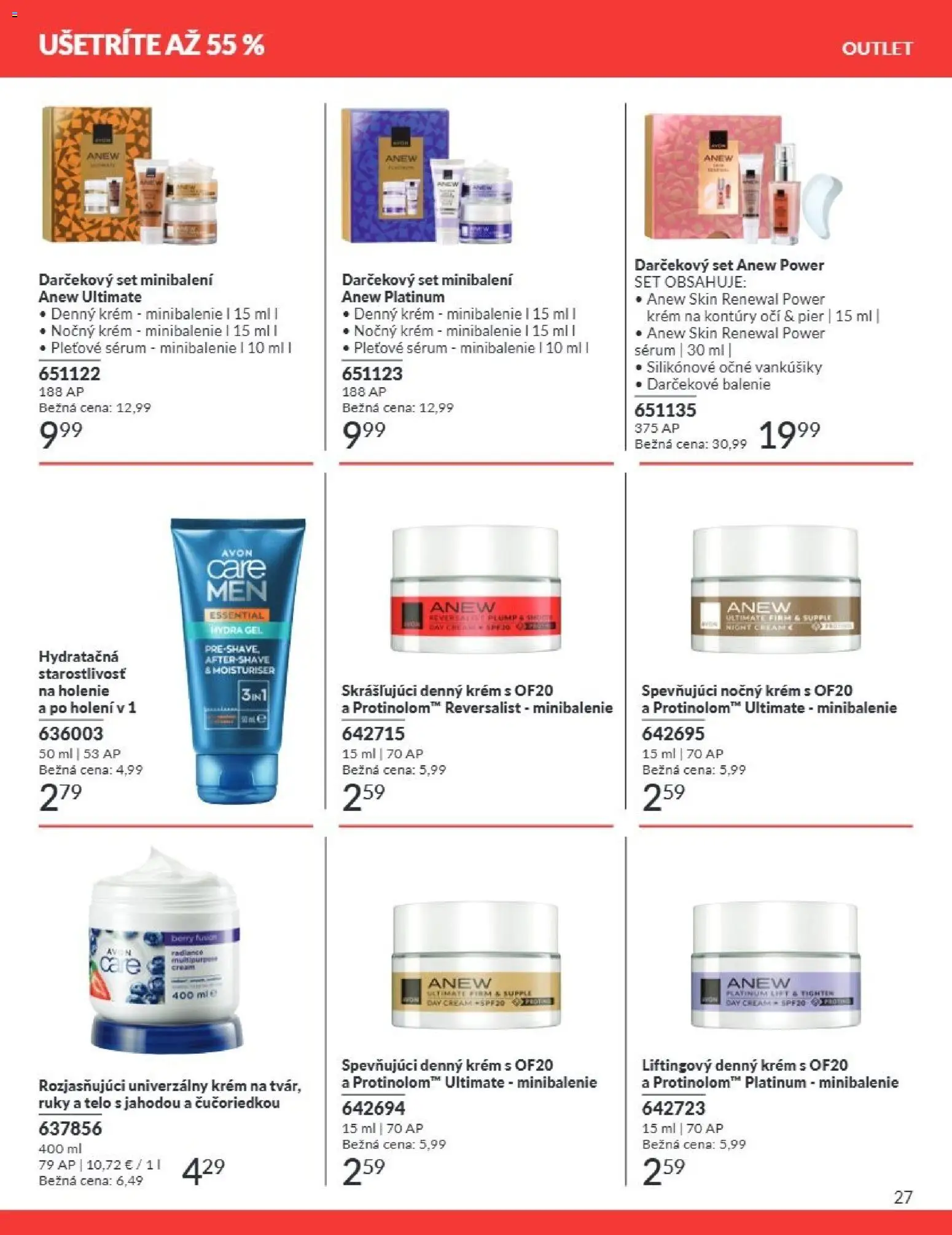 Nové Avon akcie – leták je platný od 01.07.2026 | Strana: 27 | Produkty: Krém