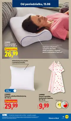 Pogląd oferty "LIVARNO Poduszka pod kark TopCool®, 50 x 36 cm, Poduszka pod kark TopCool®, 50 x 36 cm" - ważna od 15.06.2026 | Strona: 19 | Produkty: Poduszka