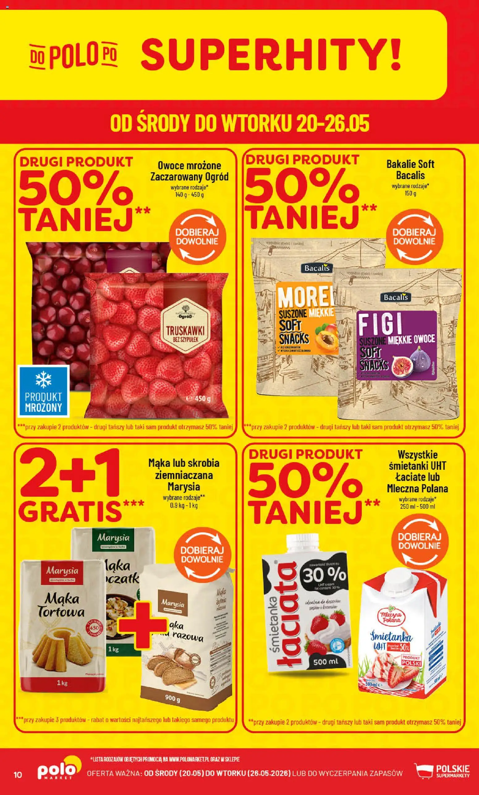 POLOmarket gazetka od 20.05.2026 | Strona: 10 | Produkty: Truskawki, Truskawki bez szypułek, Owoce