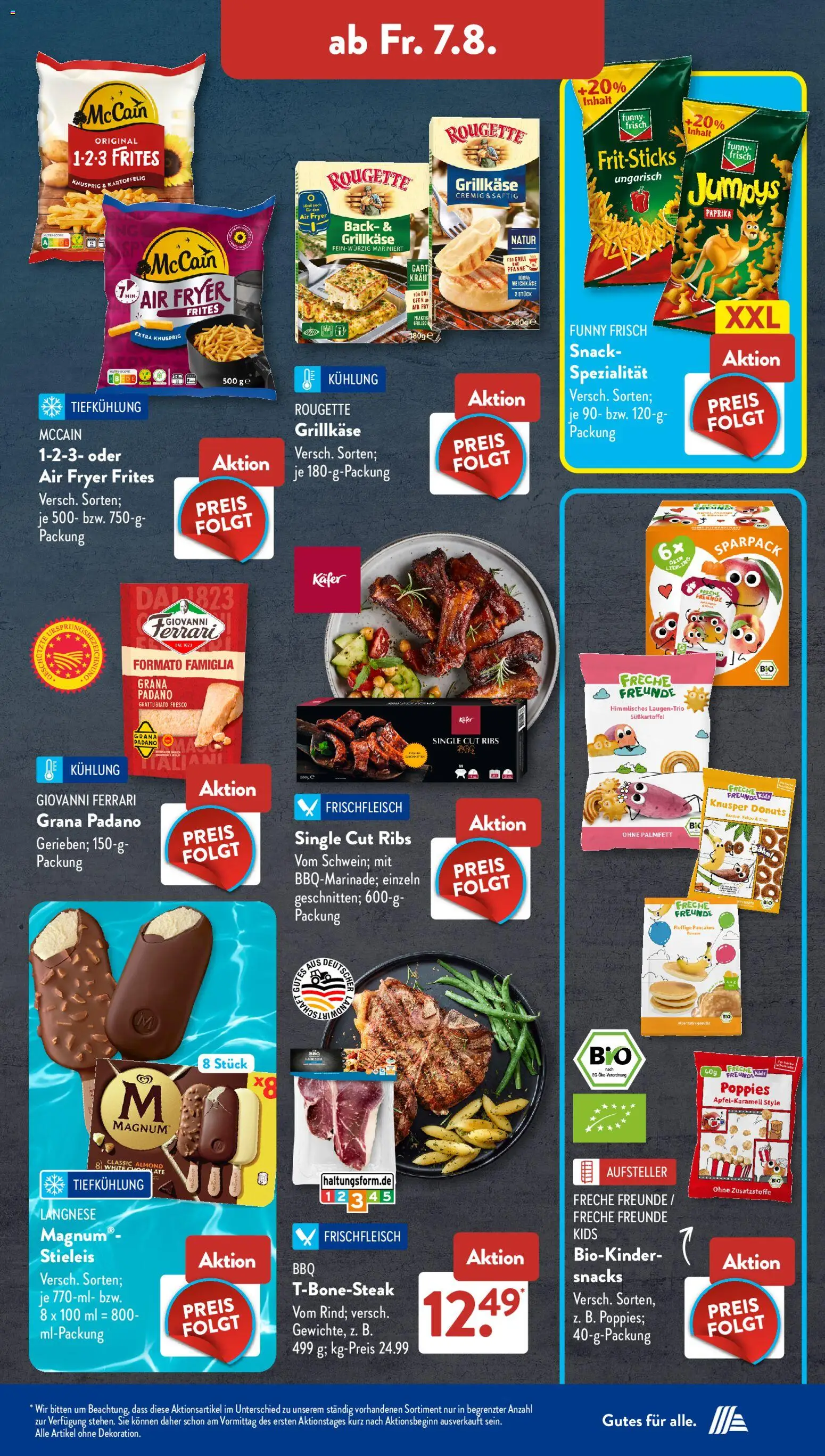 Aldi Süd Prospekt – gültig ab 03.08.2026 | Seite: 13 | Produkte: Grill, Langnese, Funny frisch, Paprika