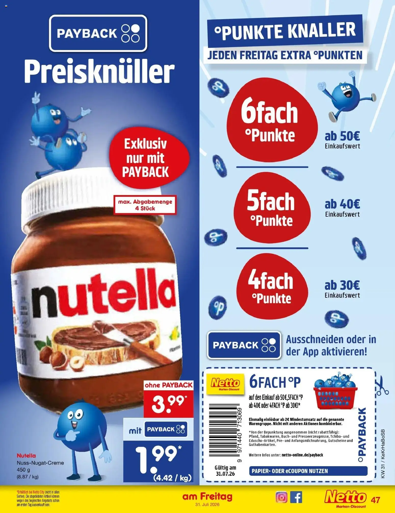 Netto Marken-Discount Prospekt Unna – gültig ab 27.07.2026 | Seite: 66 | Produkte: Nutella