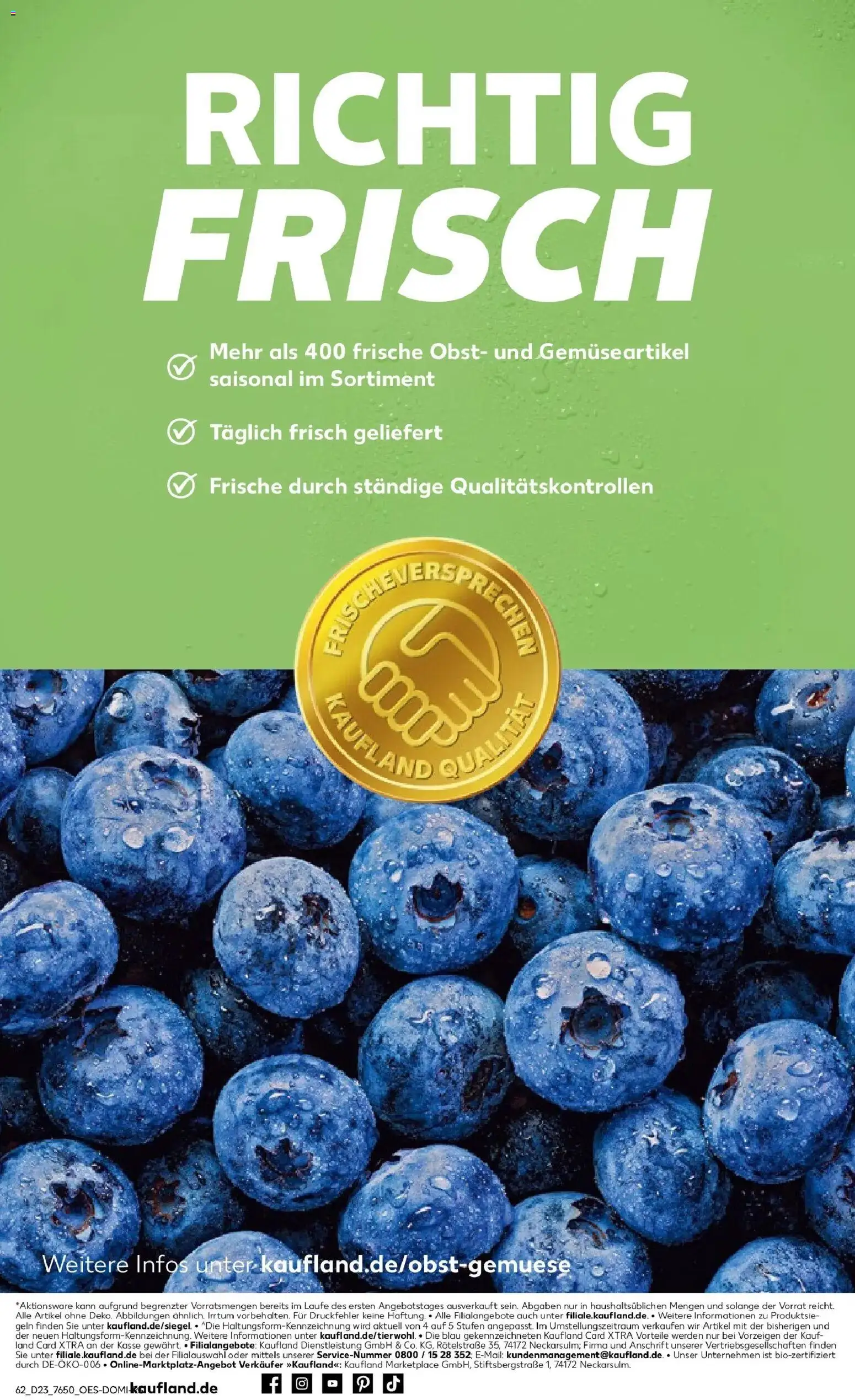 Kaufland Prospekt Radolfzell Am Bodensee – gültig ab 01.06.2026 | Seite: 69 | Produkte: Obst