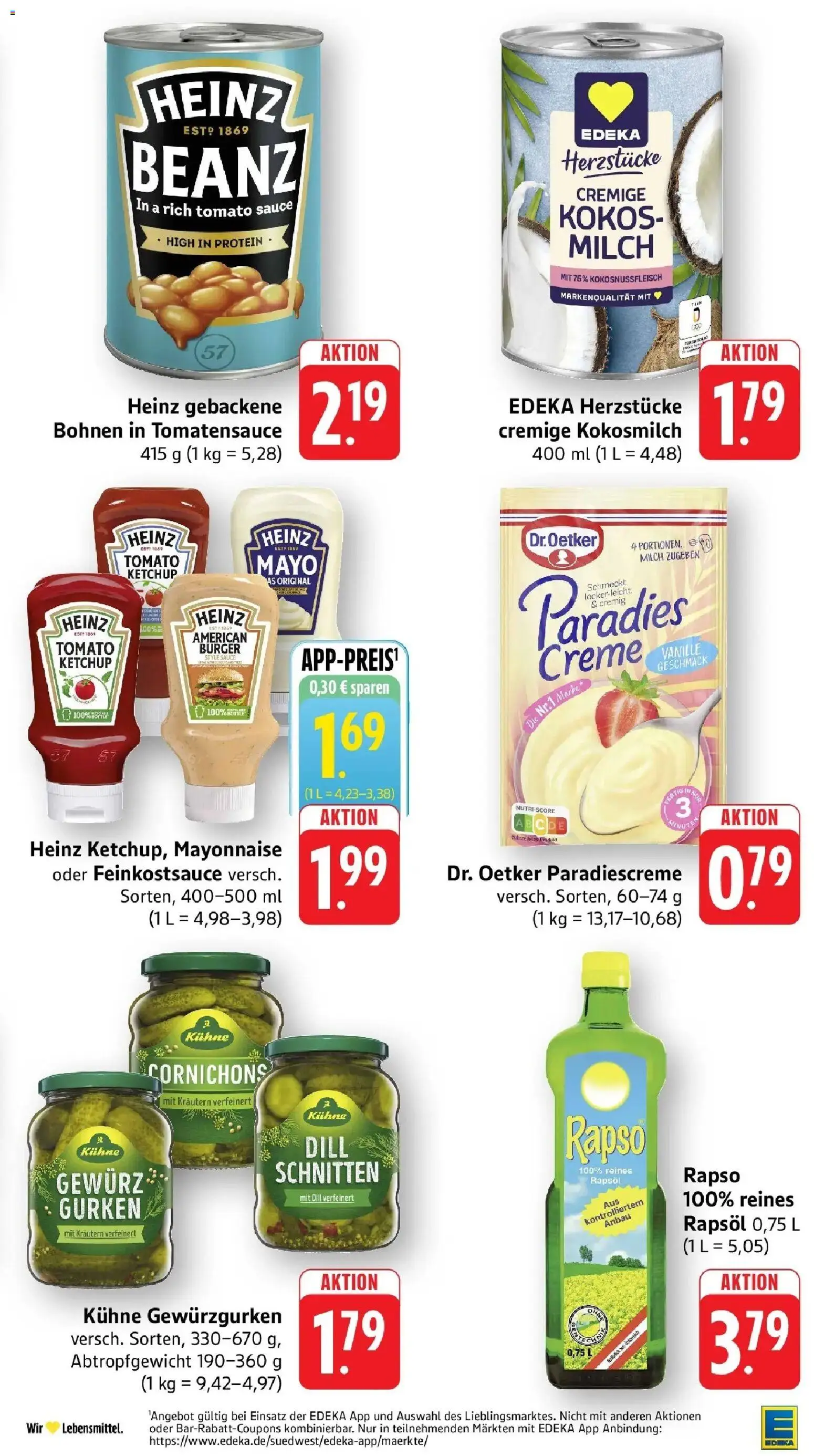 Edeka Prospekt Wolfach (ab 10.08.2026) » Angebote Online | Seite: 23 | Produkte: Burger, Vanille, Kokosmilch, Rapso rapsol