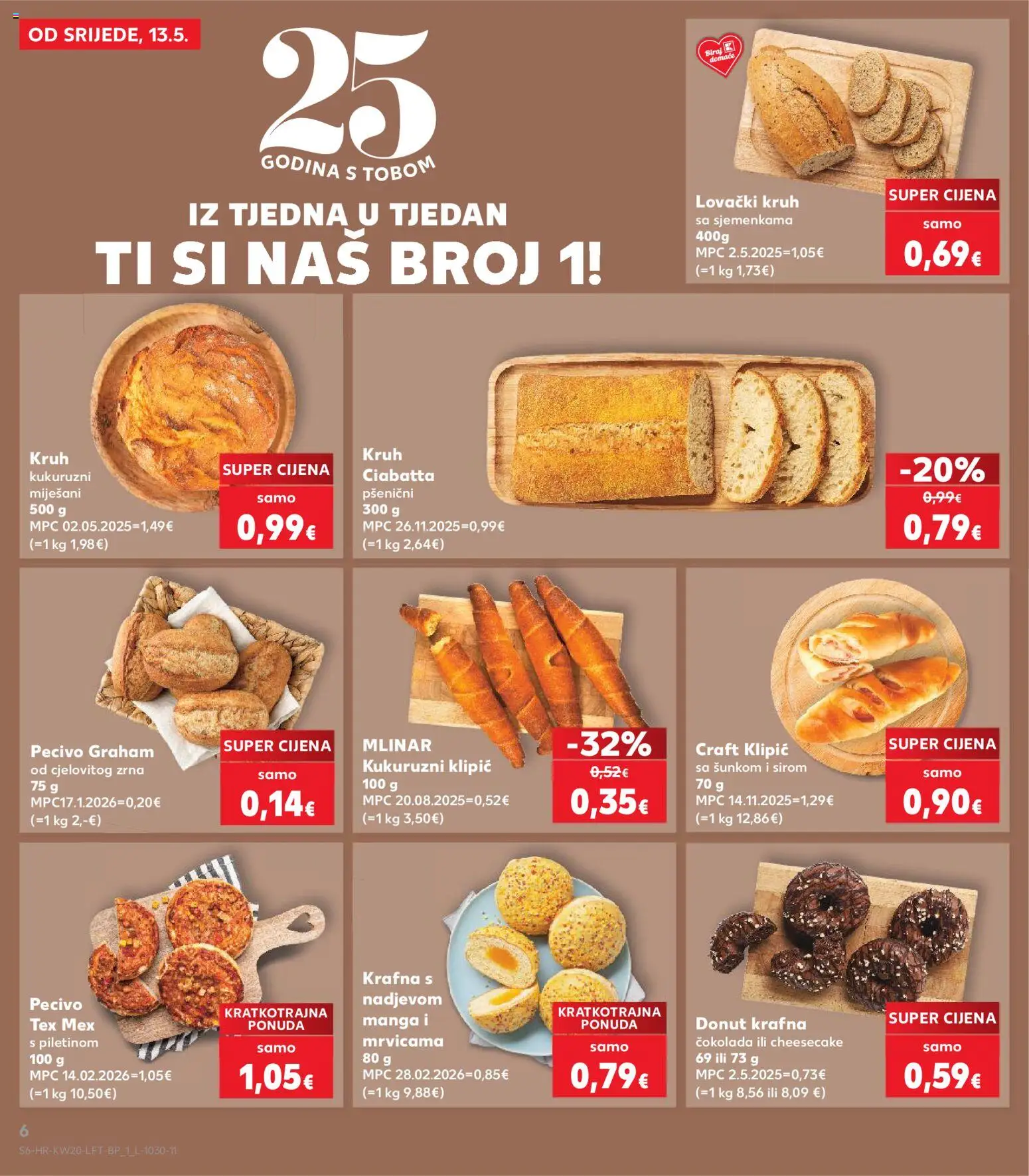 Kaufland HR akciós ujság - amely érvényes a következő dátumtól: 13.05.2026 | Oldal: 6