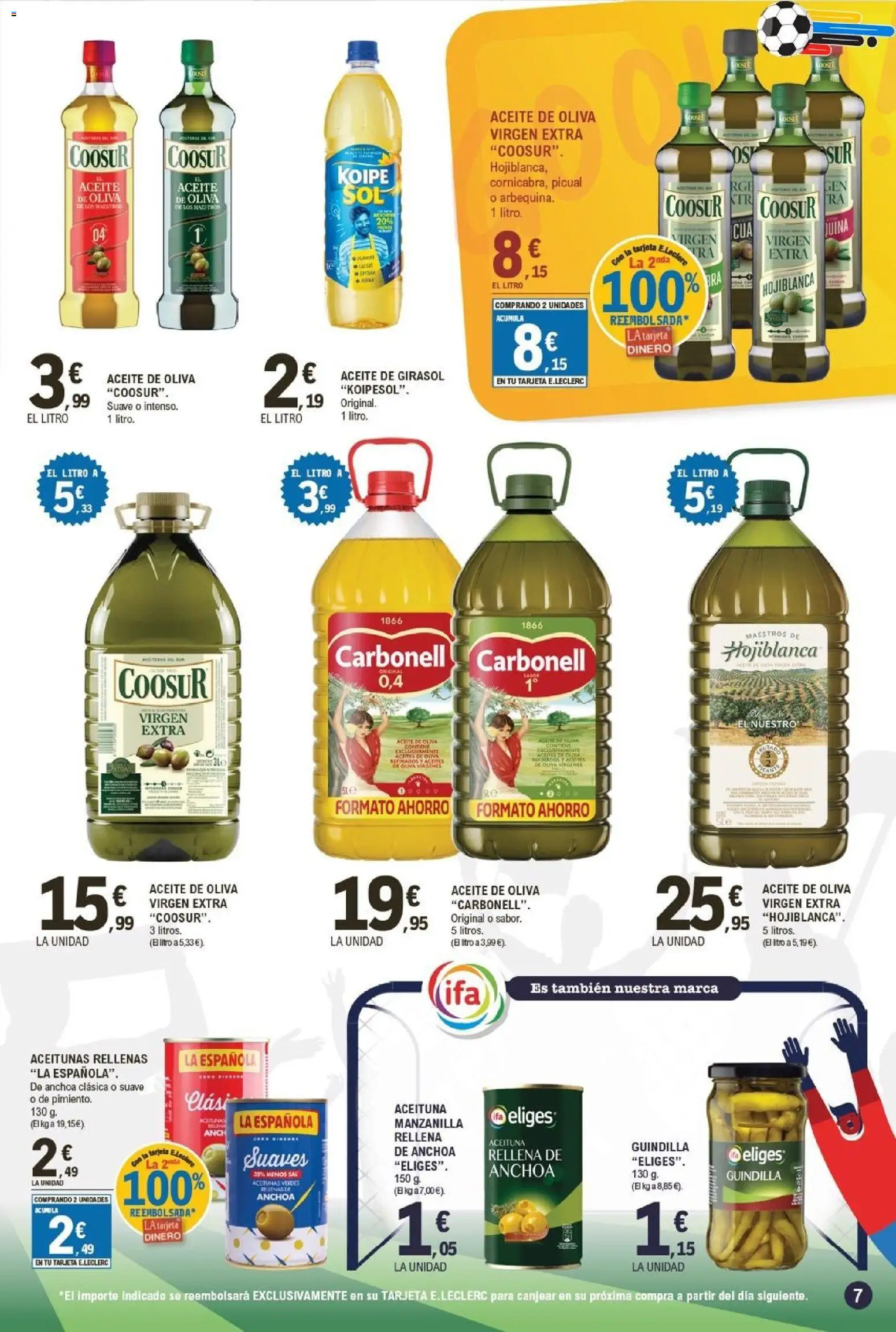 E.Leclerc folleto Gool │ válido desde el 03.06.2026 | Página: 7 | Productos: Aceite, Aceite de oliva, Aceite de oliva virgen extra, Anchoa