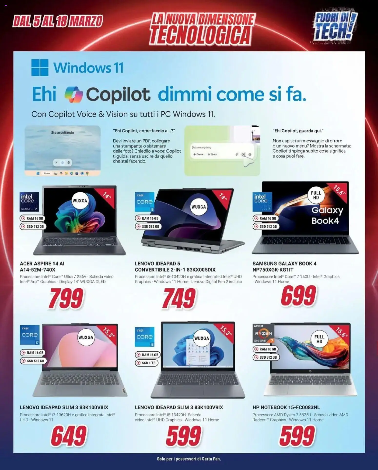 Volantino Trony del 04.03.2026 | Pagina: 29 | Prodotti: Notebook, PC, Video, Samsung
