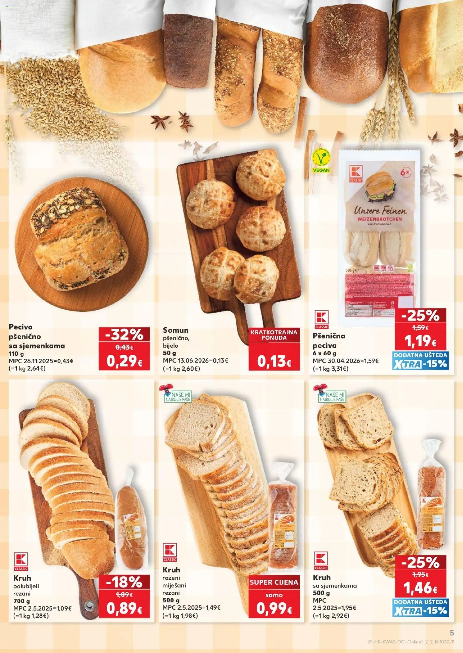Kaufland katalog | vrijedi od 14.10.2026 | Stranica: 5 | Proizvodi: Somun, Kruh, Pecivo