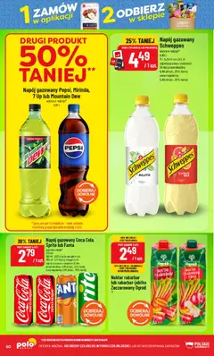 Pogląd oferty "POLOmarket gazetka" - ważna od 23.09.2026 | Strona: 60 | Produkty: Mojito, Pepsi, Sprite, Fanta