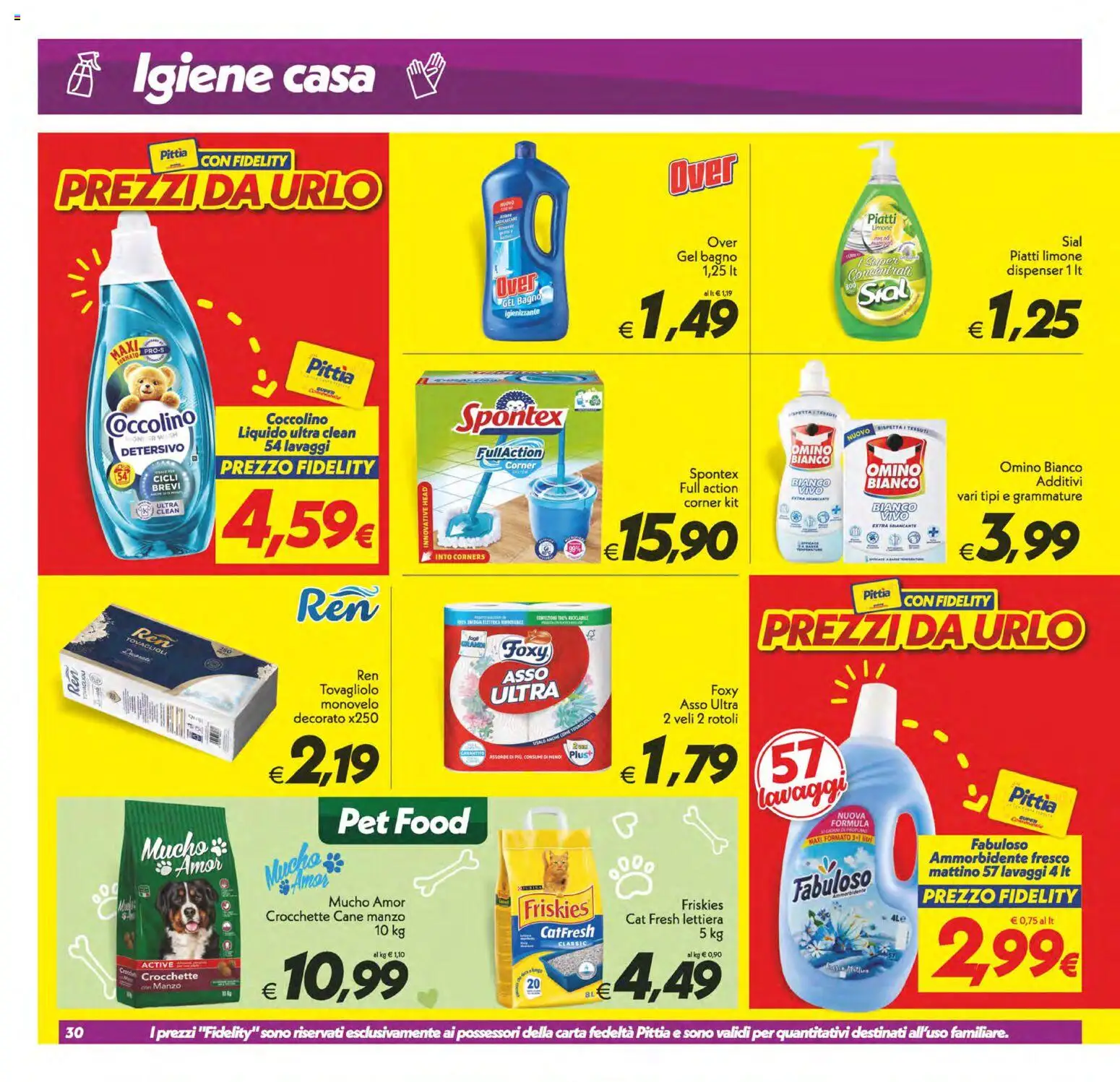 Volantino SuperConveniente del 02/10/2026 | Pagina: 30 | Prodotti: Manzo, Limone, Crocchette cane, Bagno