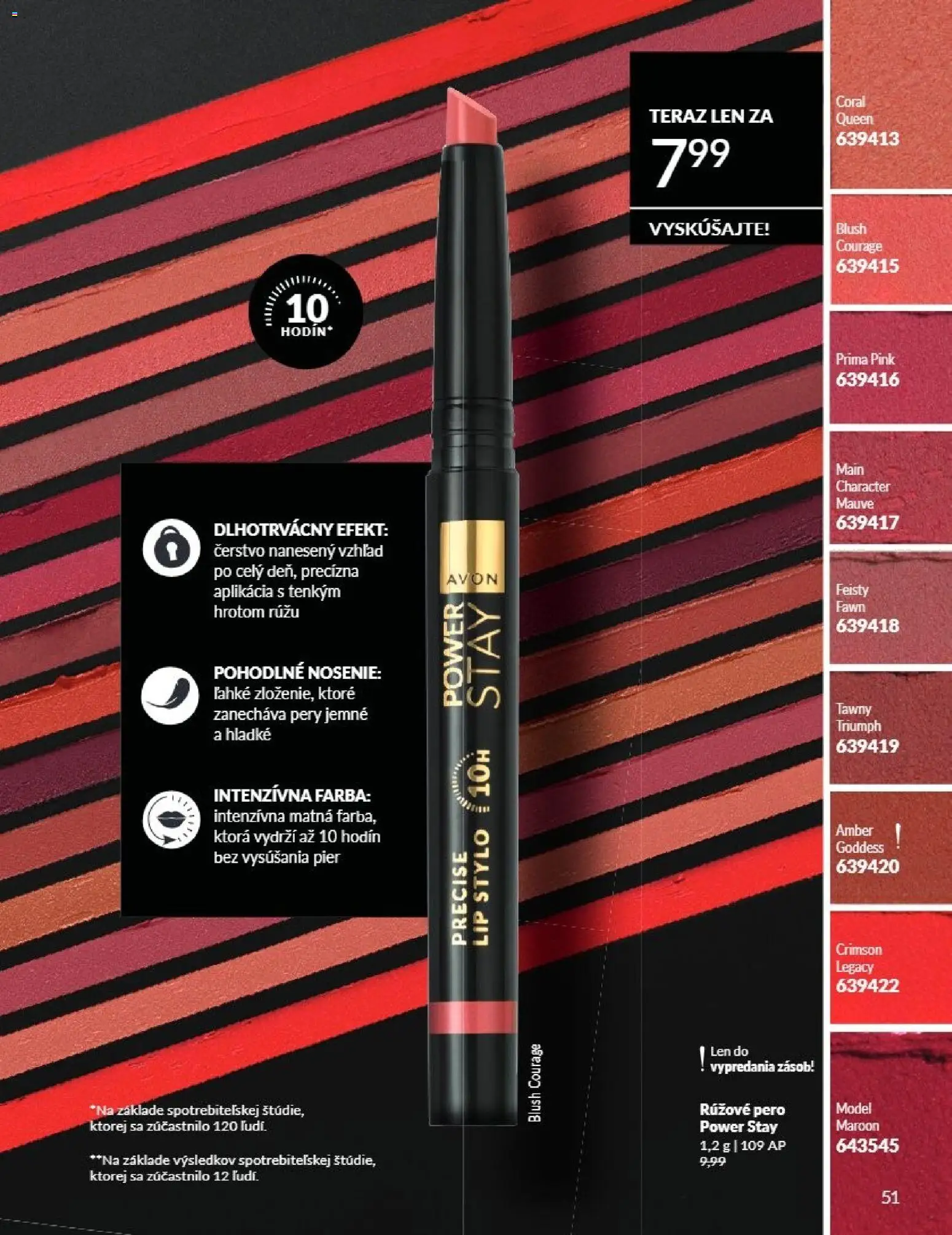 Nové Avon akcie – leták je platný od 01.08.2026 | Strana: 51 | Produkty: Pero