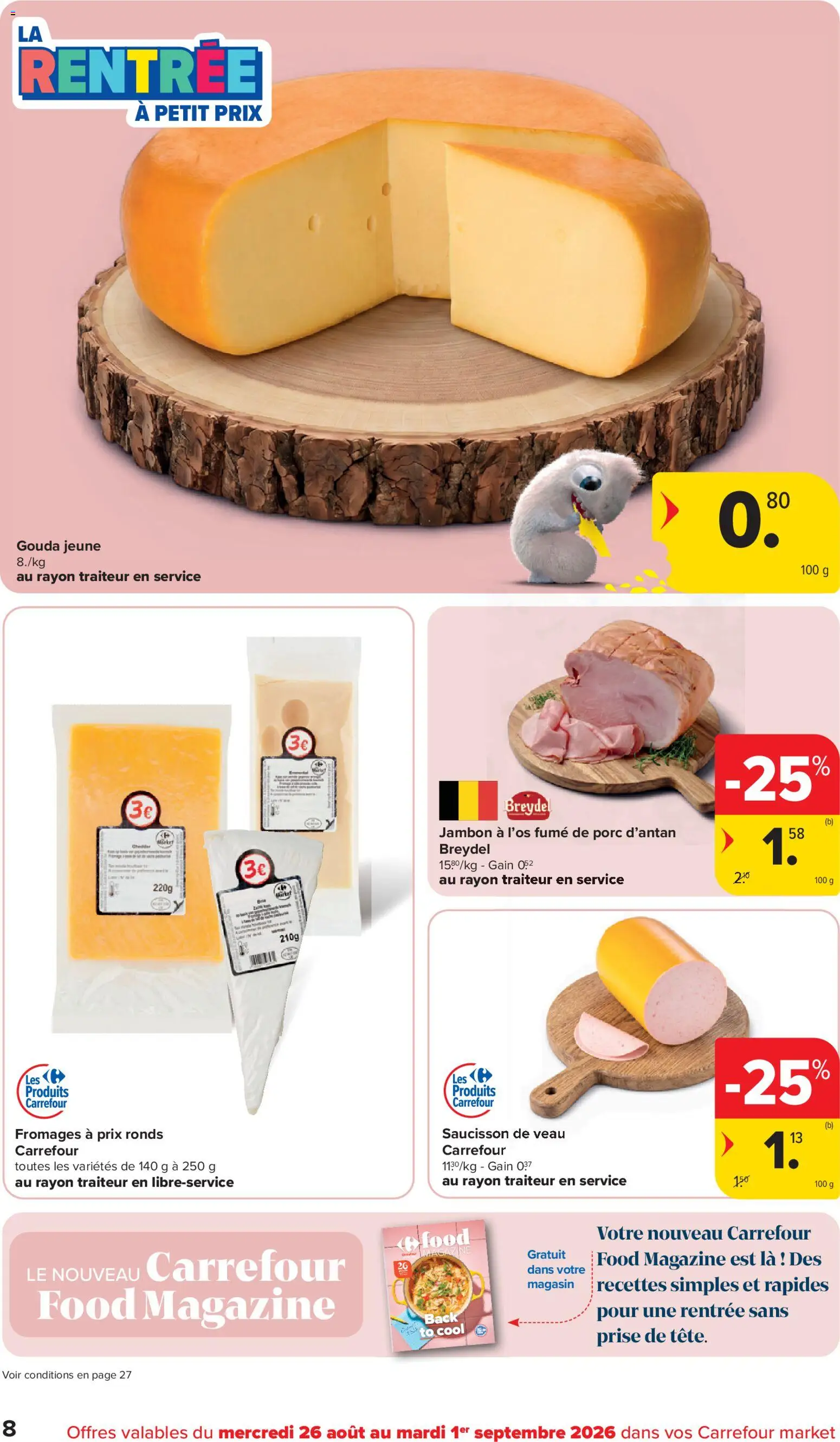 {H1} | Pagina: 8 | Producten: Ham, Gouda, La