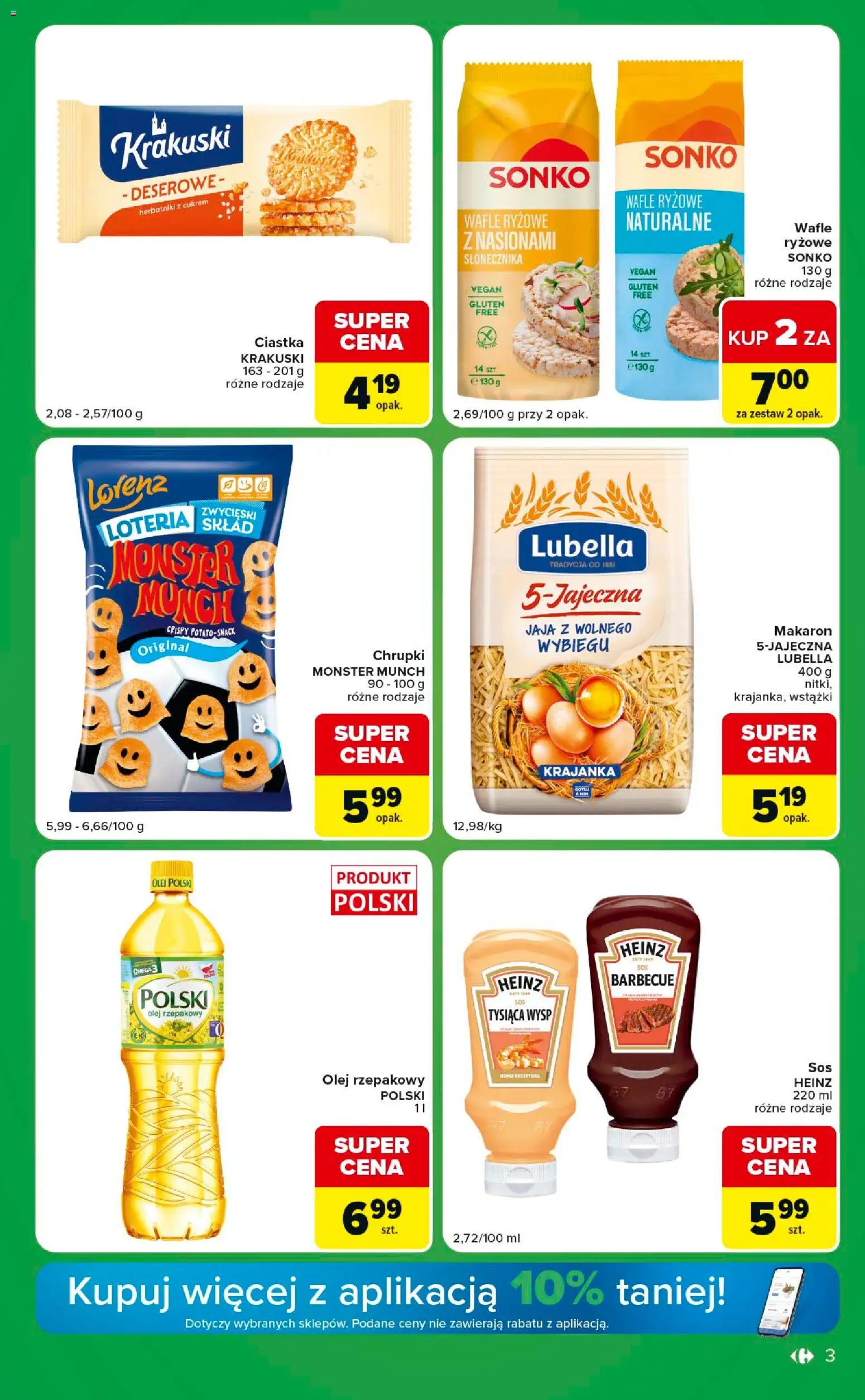 Carrefour gazetka - Express od 07.07.2026 | Strona: 3 | Produkty: Olej rzepakowy, Herbatniki, Olej, Jaja