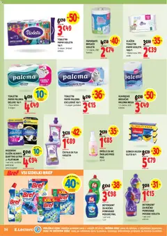 E.leclerc katalog akcije – veljaven od 20.05.2026 | Stran: 34 | Izdelki: Toaletni papir, Vložki, Gobica, Detergent