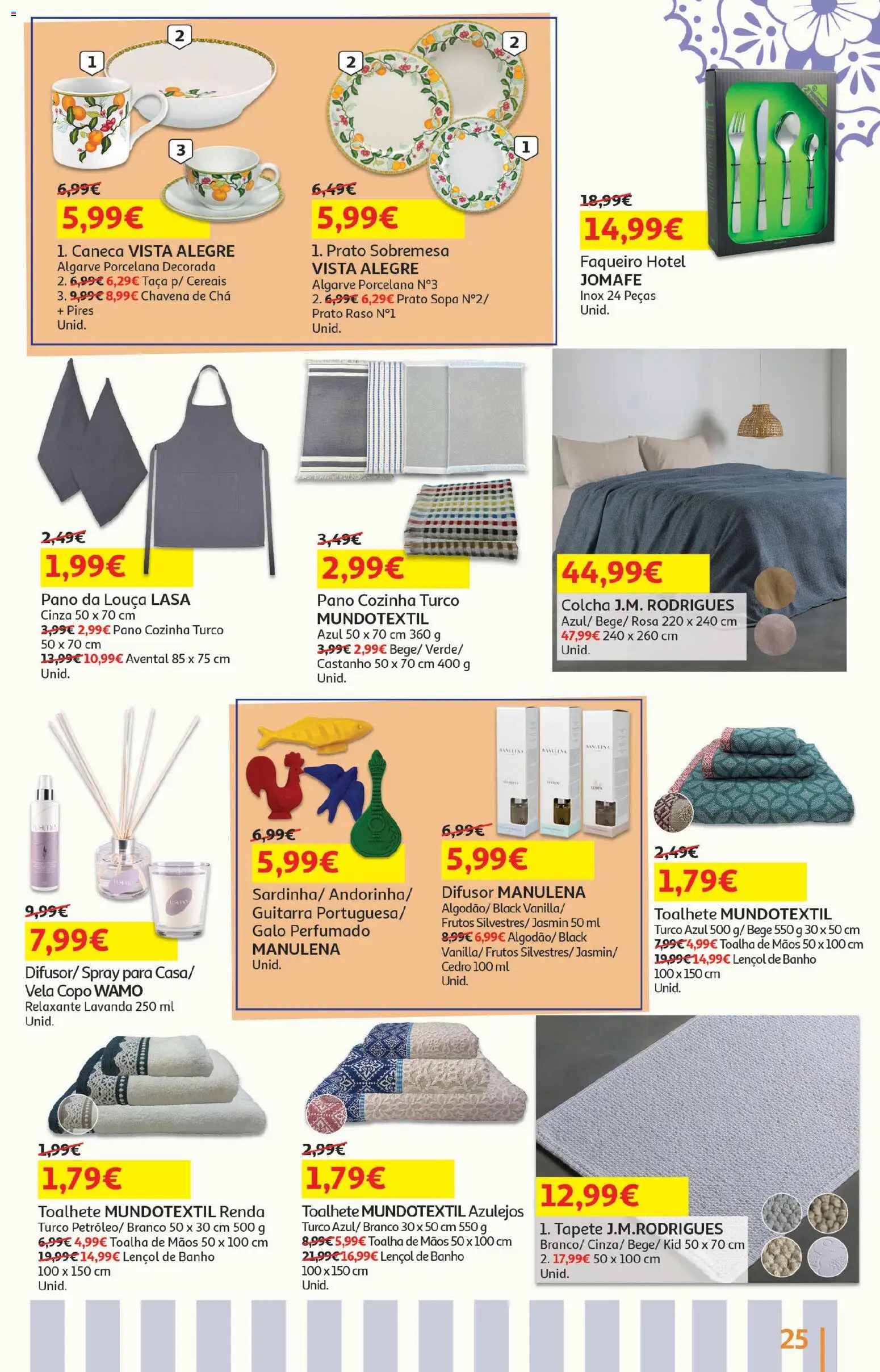 Auchan - Festa de Verão │ válido de 05/08/2026 | Página: 25 | Produtos: Caneca, Lençol, Banho, Difusor