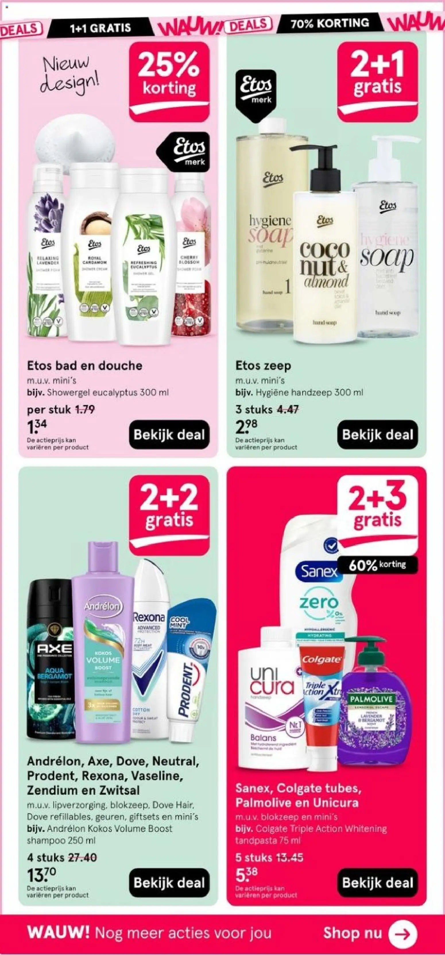 {H1} | Pagina: 38 | Producten: Kan, Douche, Handzeep, Shampoo