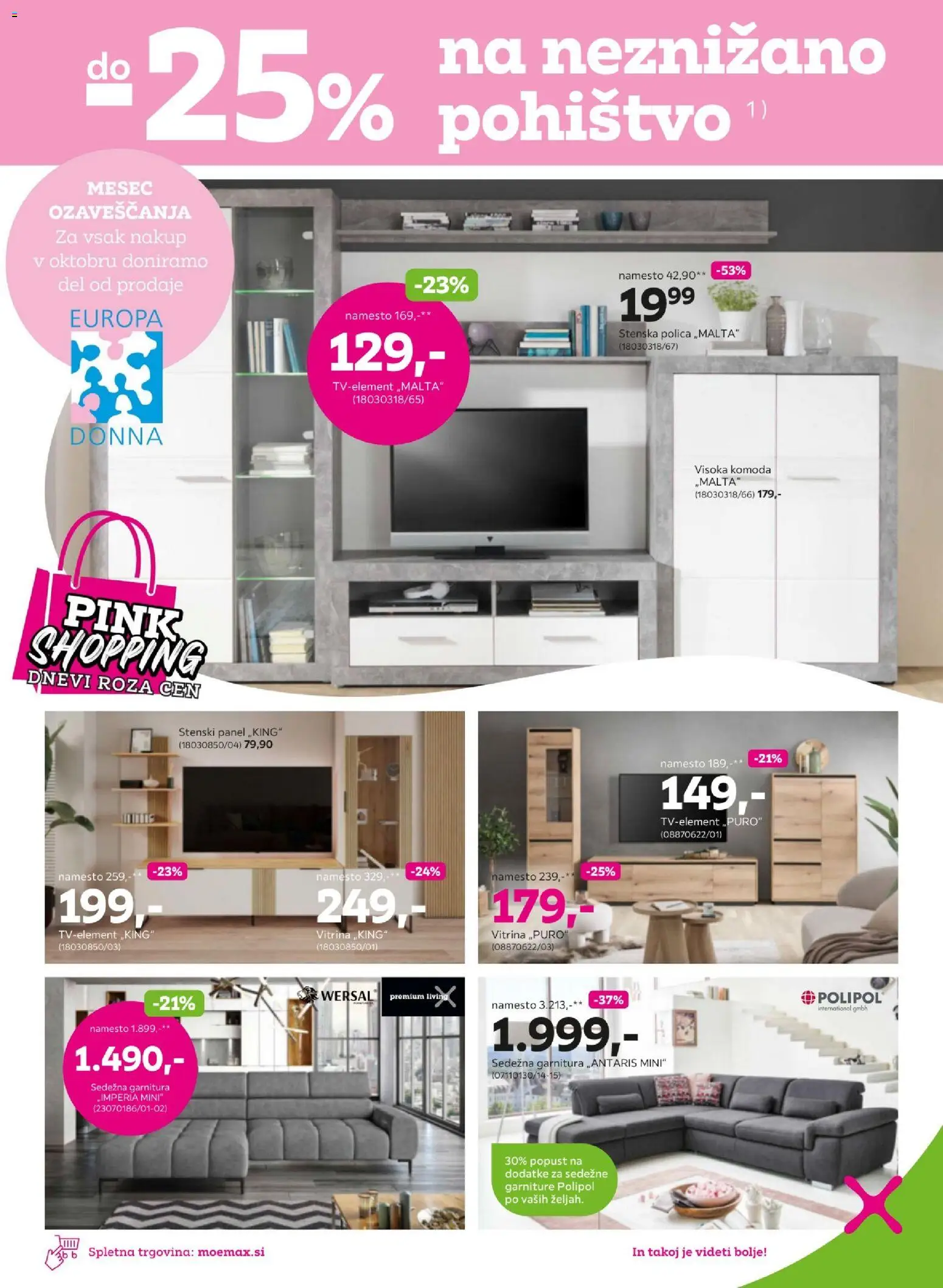 Novi Mömax katalog ponudbe – veljaven od 27.09.2026 | Stran: 3 | Izdelki: Vitrina, Pohištvo, Komoda, Polica