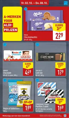 KINDER Chocolade, KINDER Chocolade OP=OP. 24 stuks, 300 g. - Voorbeeld van een folder van Aldi, geldig van 28-09-2026 | Pagina: 47 | Producten: Chocolade, Kinder