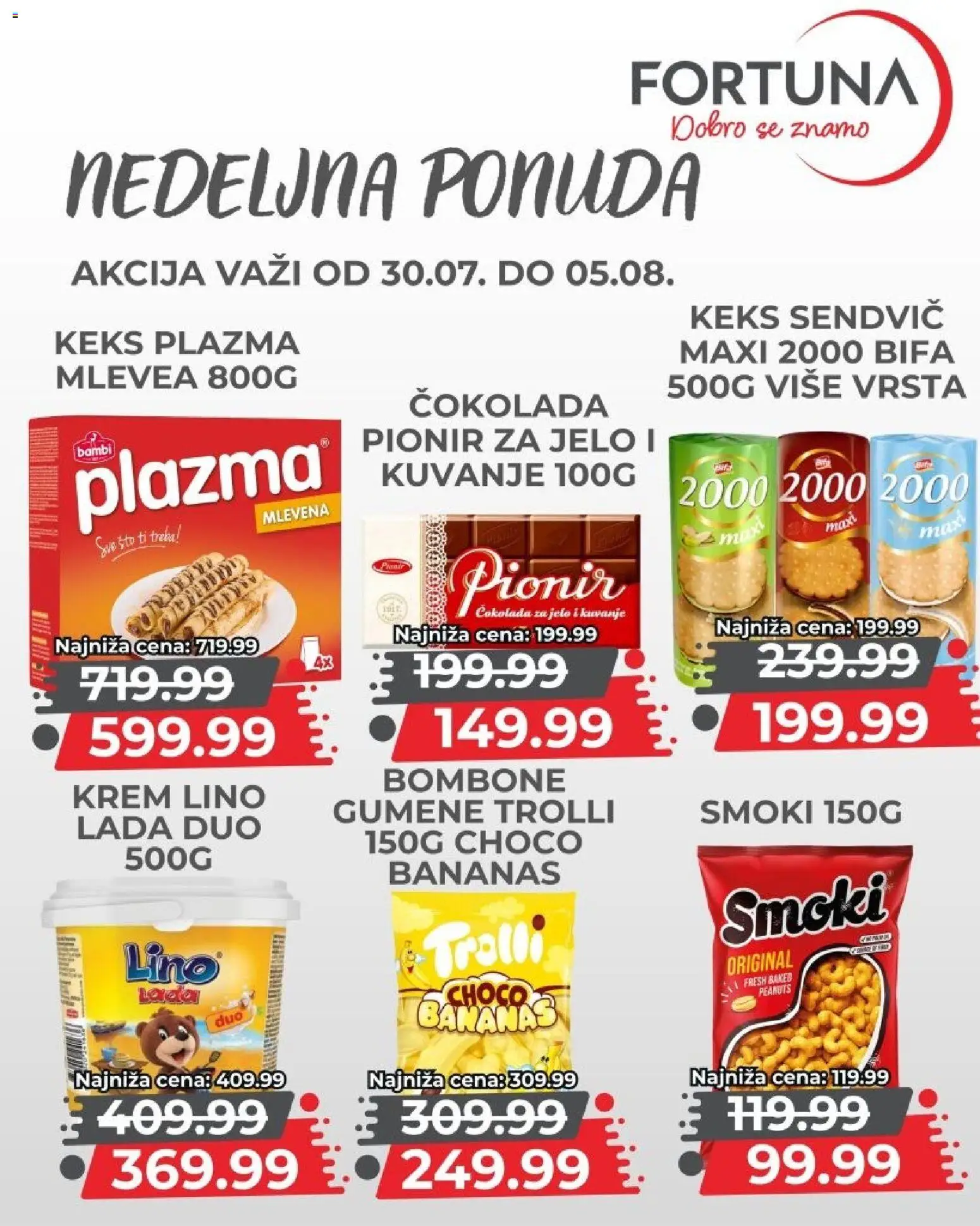 Fortuna Market katalog - važi od 30.07.2026 | Strana: 8 | Proizvode: Bombone, Keks, Smoki, Čokolada