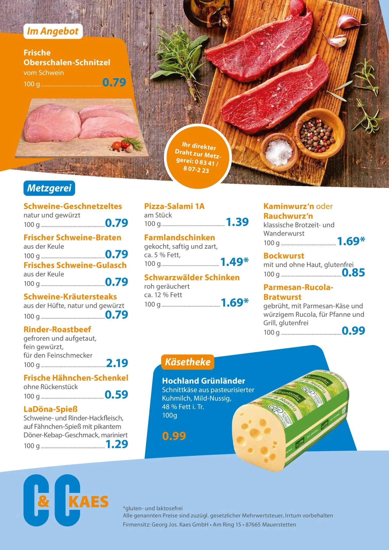 C&C Prospekt – gültig ab 13.07.2026 | Seite: 4 | Produkte: Bockwurst, Hahnchenschenkel, Bratwurst, Grunlander