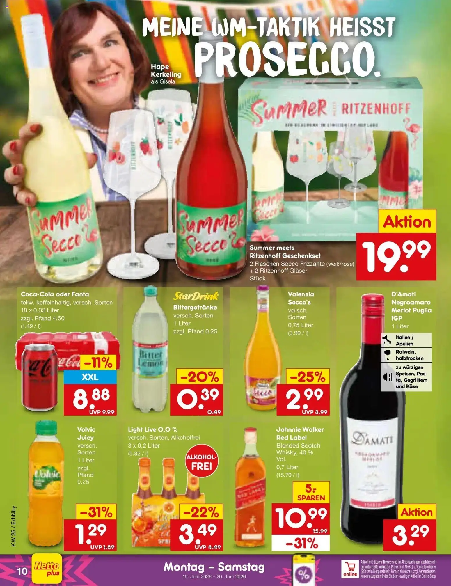 Netto Marken-Discount Prospekt Metten – gültig ab 14.06.2026 | Seite: 12 | Produkte: Käse, Merlot, Volvic, Johnnie walker