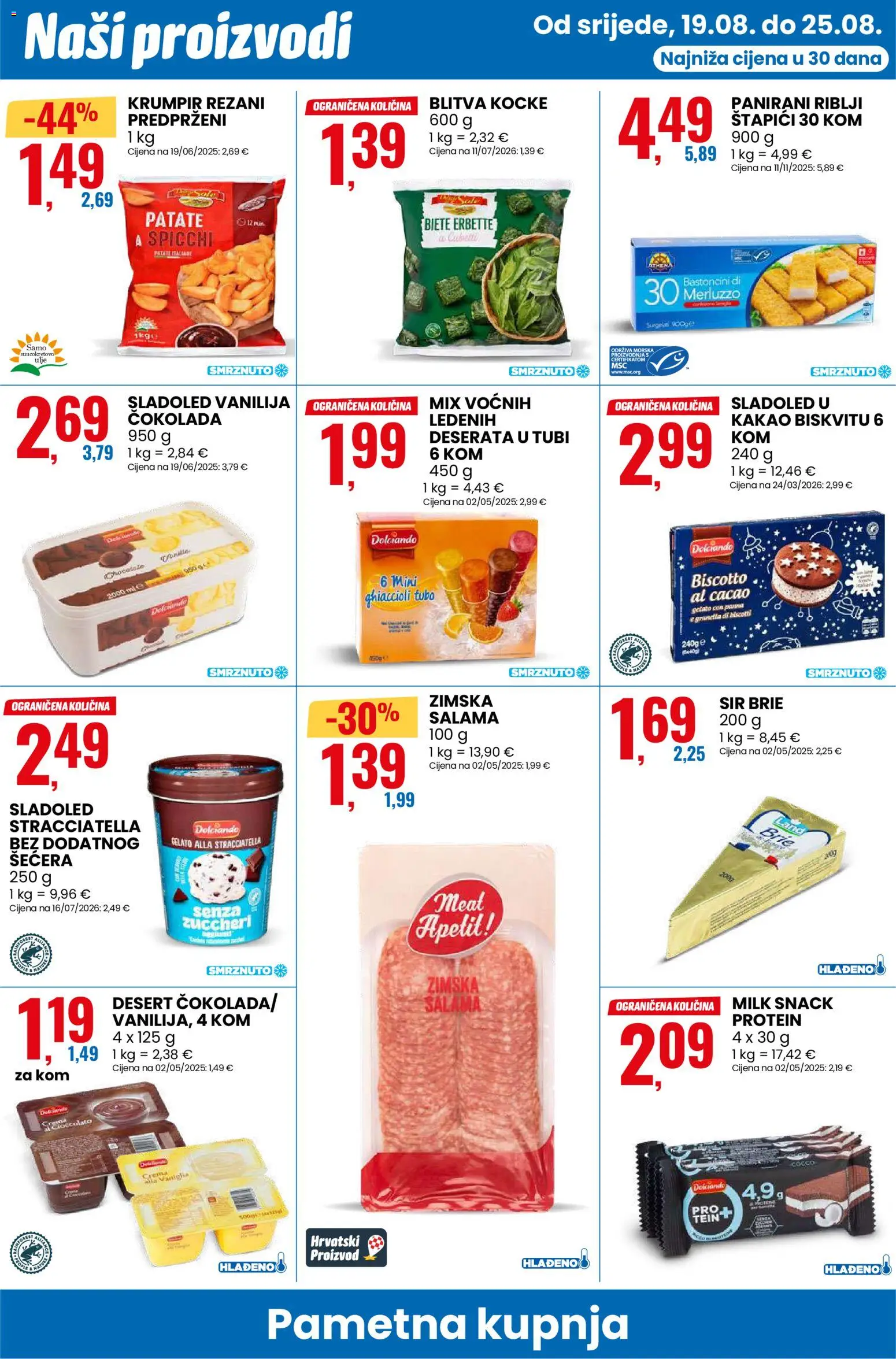 Eurospin katalog | vrijedi od 19.08.2026 | Stranica: 10 | Proizvodi: Protein, Sir, Ulje, Sladoled