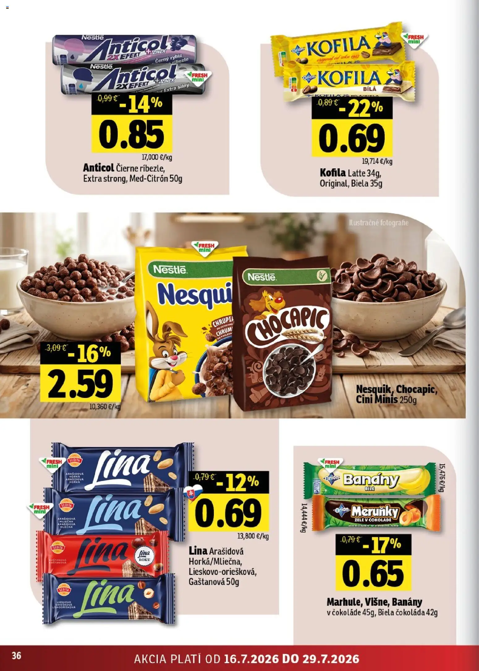 Nové Fresh akcie – leták je platný od 16.07.2026 | Strana: 36