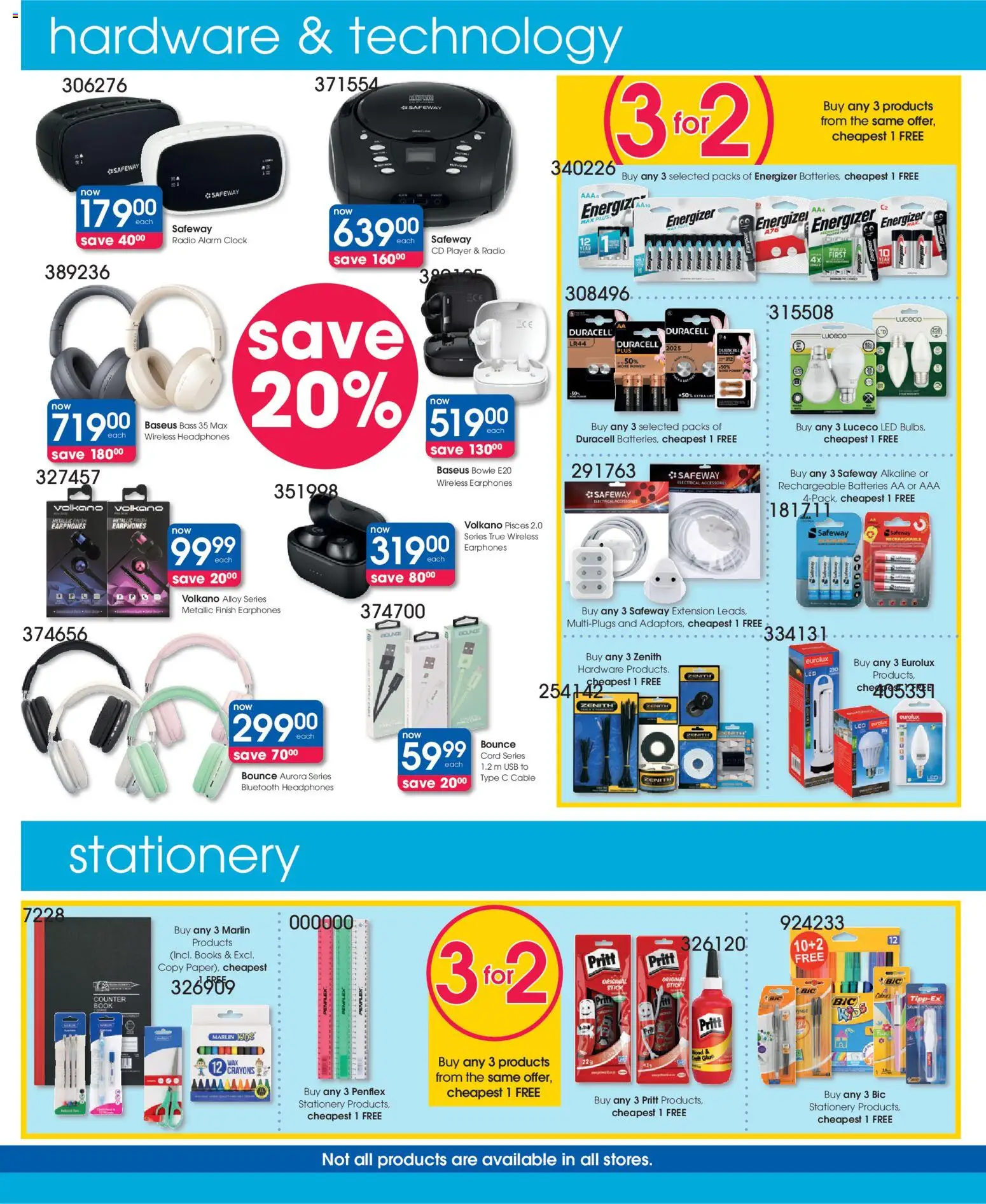 New Clicks catalogue – valid from 21.05.2026 | Page: 45 | Products: Earphones, Radio, Alarm clock, Cable