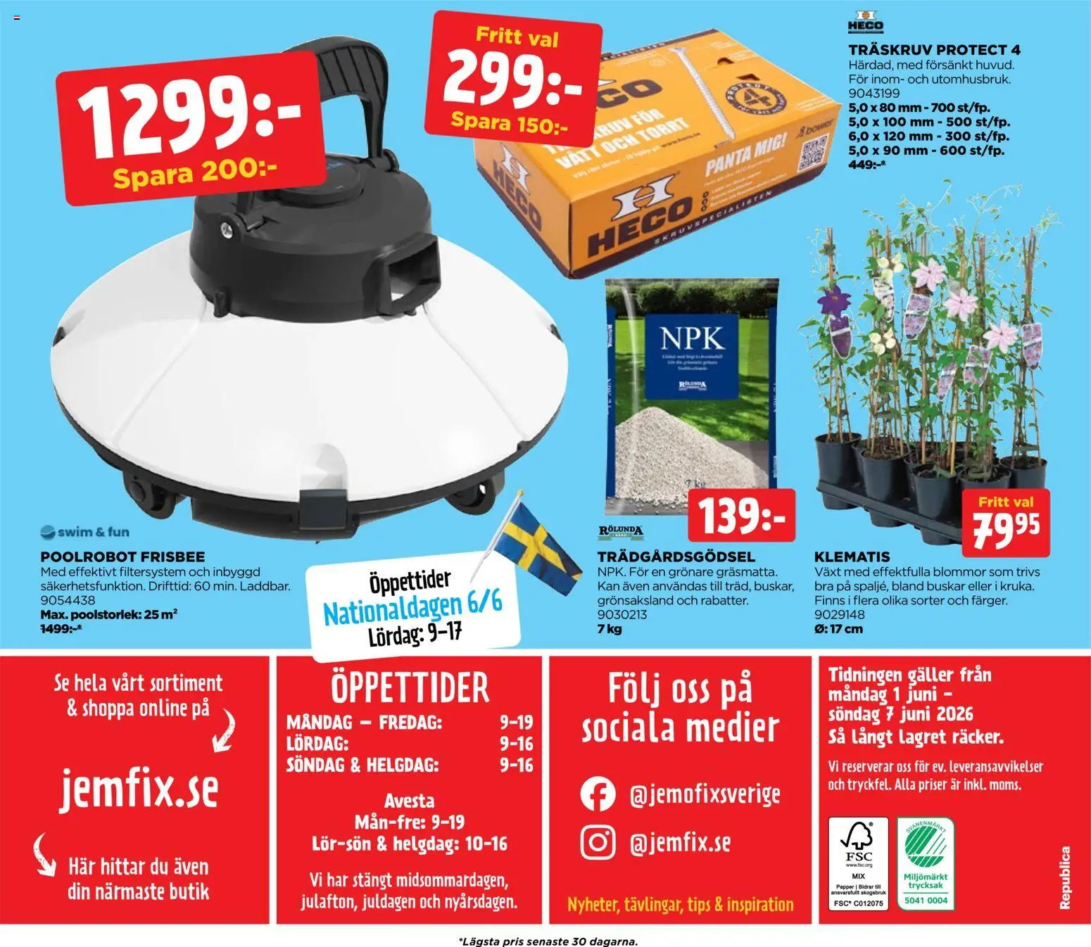 Jem & Fix reklamblad aktuell från 01.06.2026 | Sida: 20 | Produkter: Frisbee, Galler, Papper